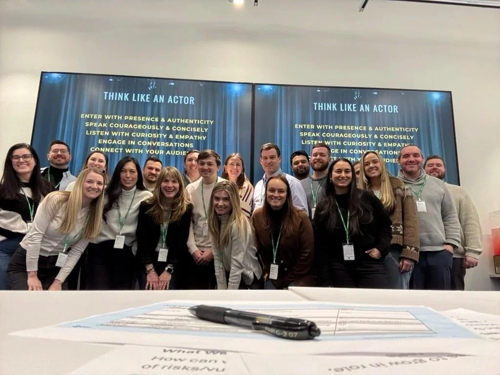 Pfizer team leads at off-site with Julie Campbell, The Confidence Whisperer