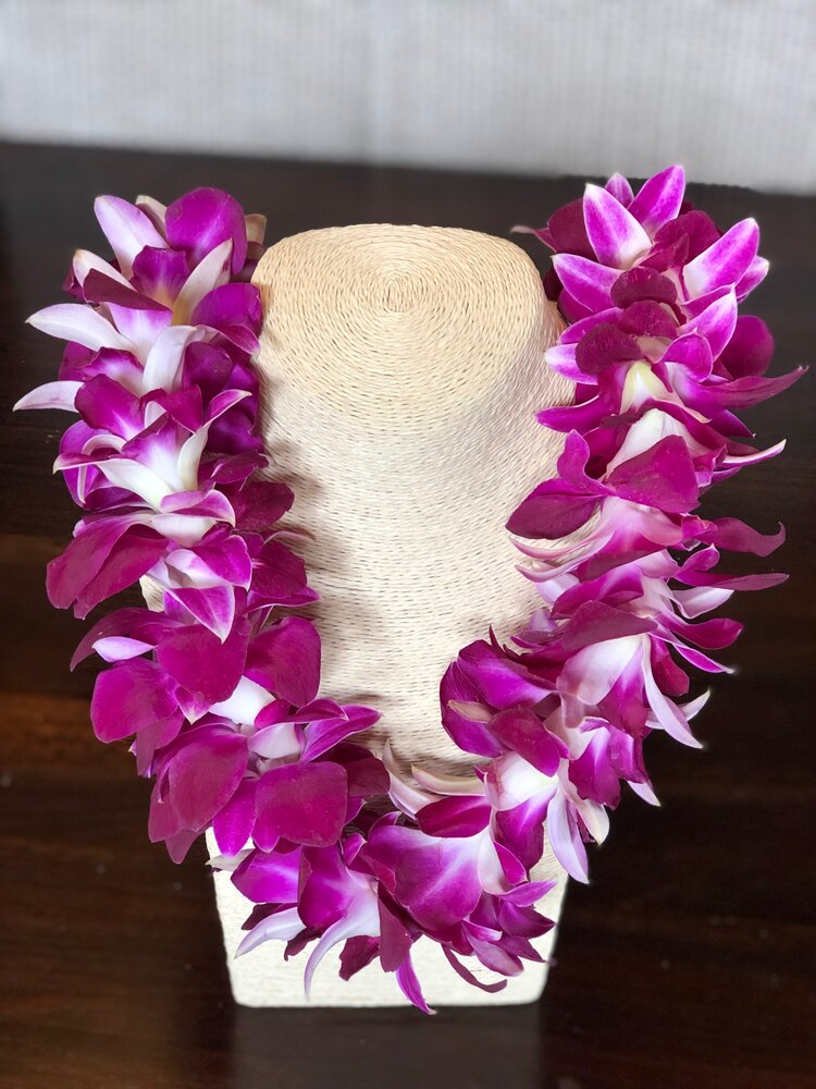 Dendrobium Orchid Lei Single Island Girl Floral Design
