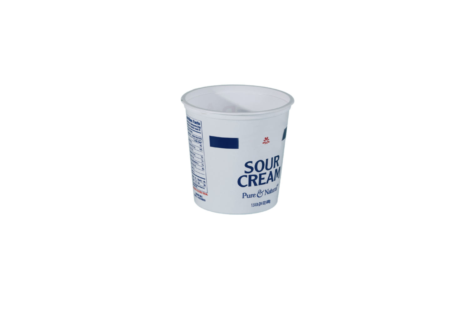 Plastic containers (2 inches by 2 inches or larger)