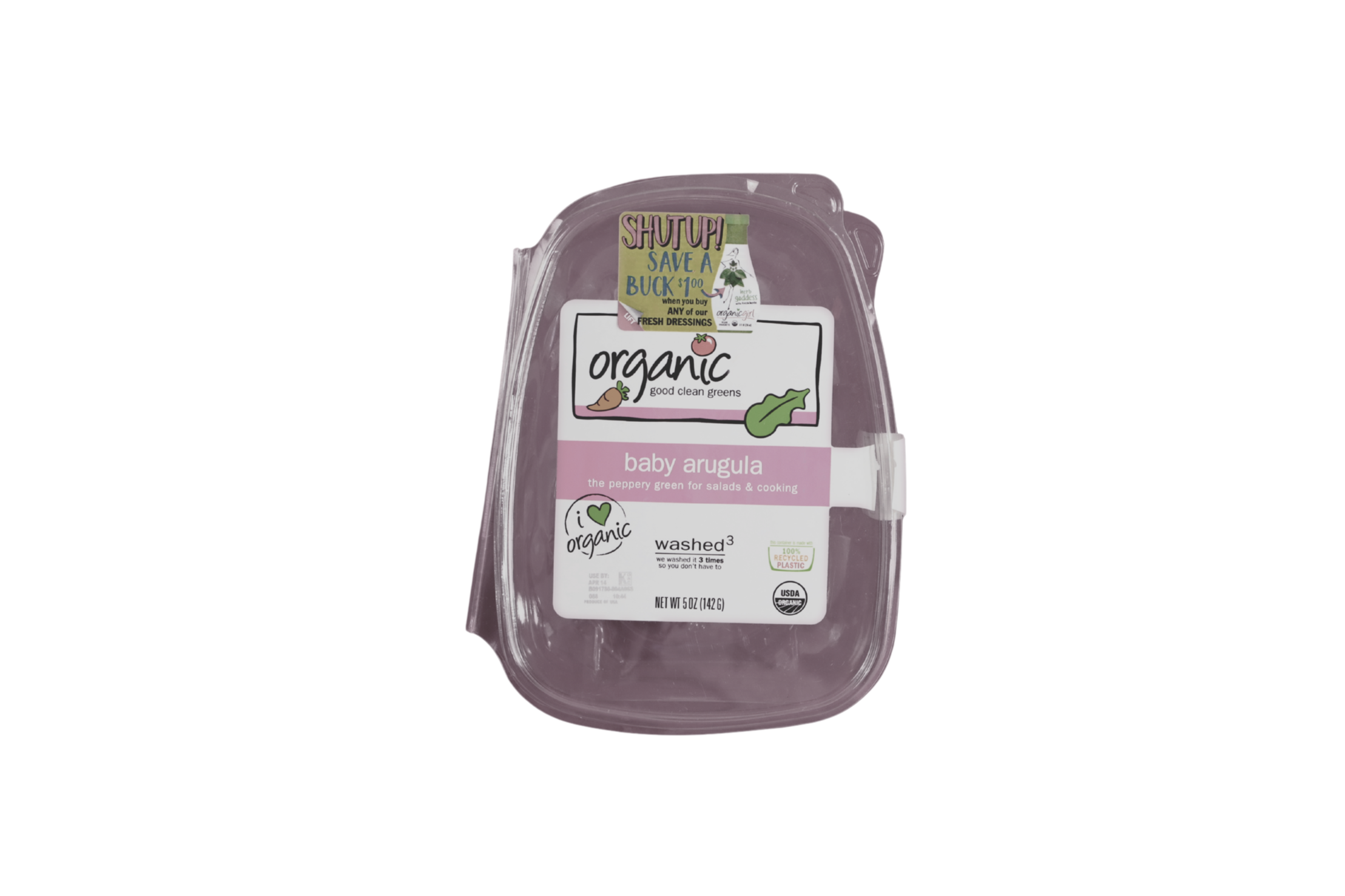 Plastic produce containers with a hinged lid