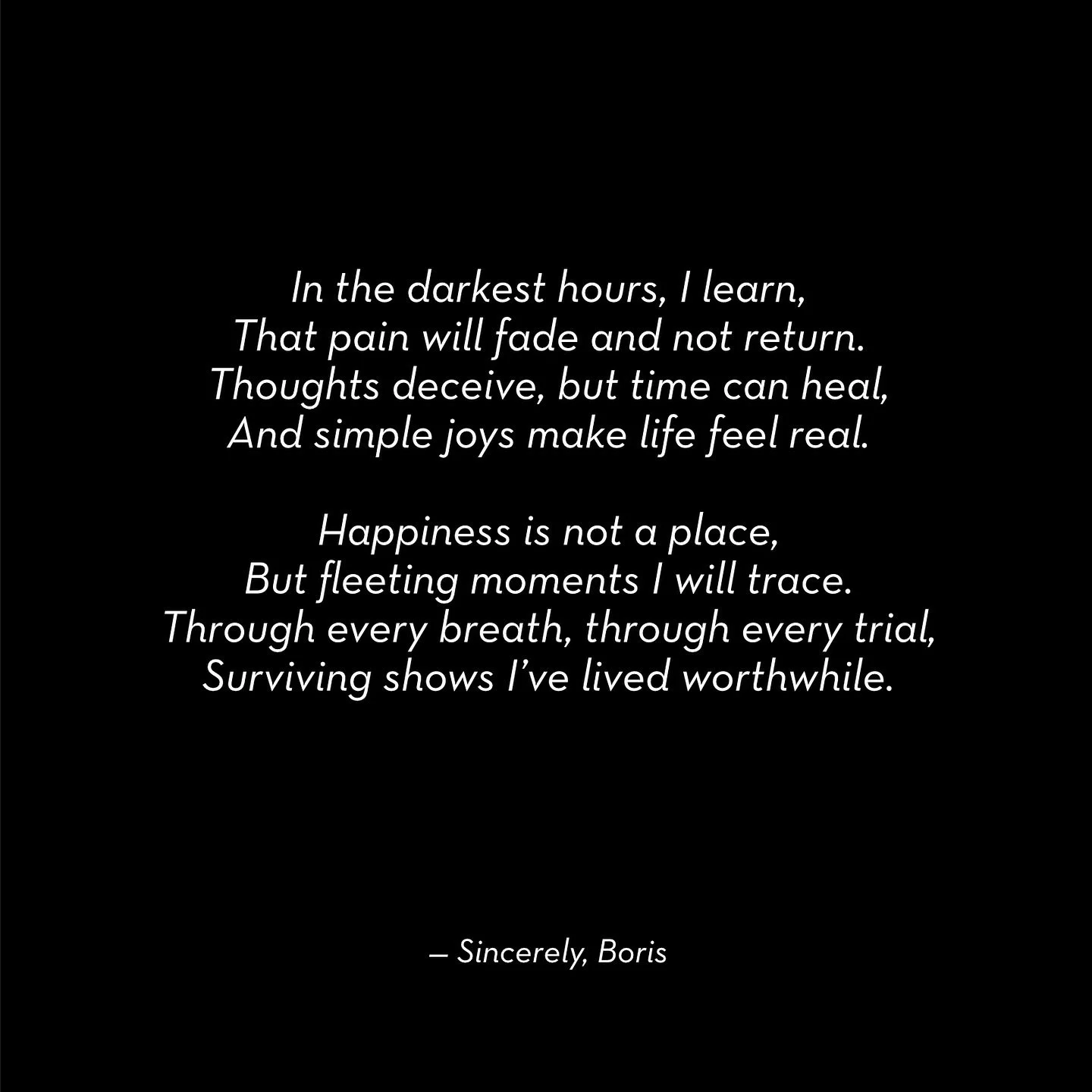 📝🌙✨🪬💕

#poetry #love #poetrycommunity #poem #poems #poet #poets #writer #writing #writingcommunity #quotes #lovequotes #poetrylovers #thoughts #growth #feelings #emotions #inspiration #motivation #life #art #mindfulness #meditation #relationships