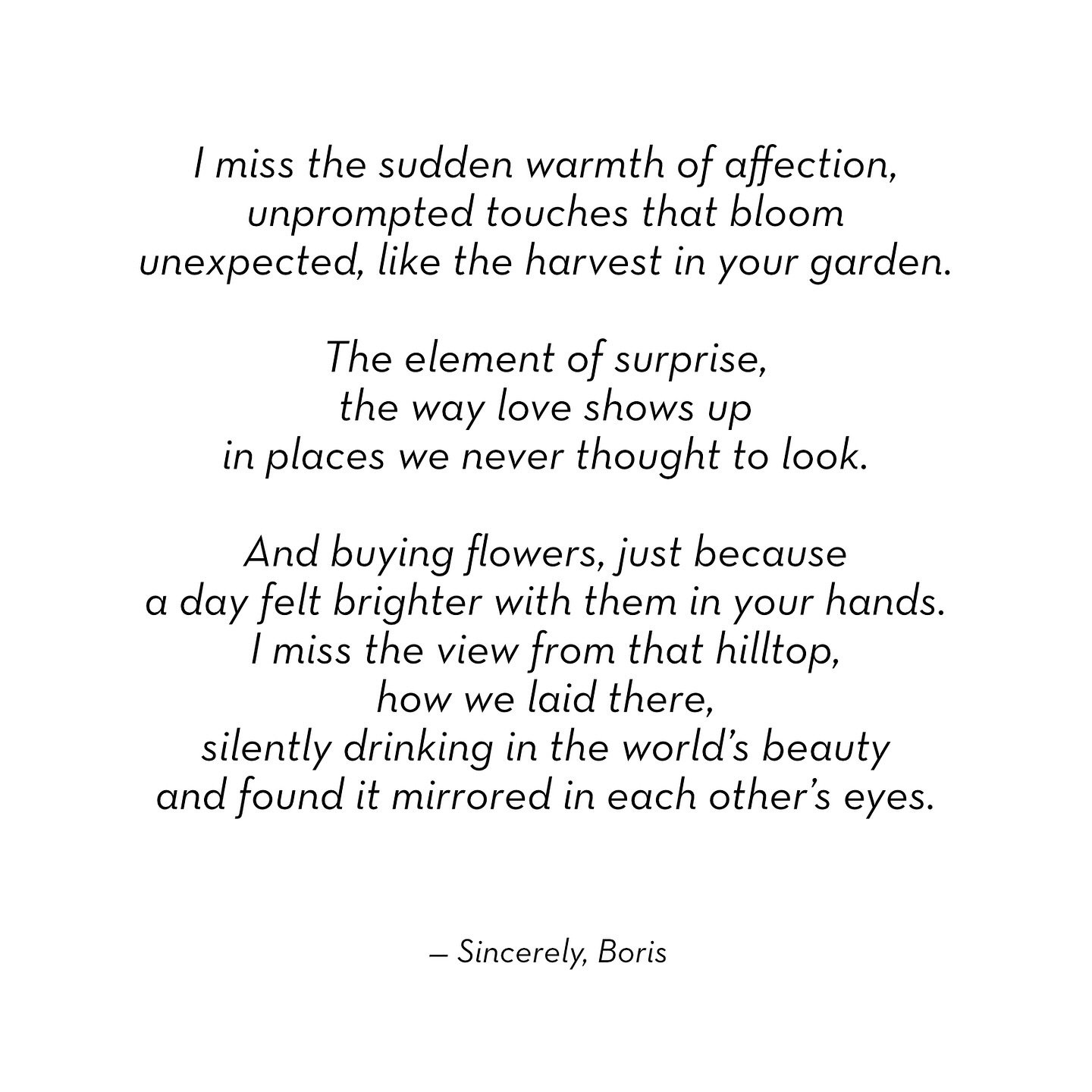 📝🌙✨🪬💕

#poetry #love #poetrycommunity #poem #poems #poet #poets #writer #writing #writingcommunity #quotes #lovequotes #poetrylovers #thoughts #growth #feelings #emotions #inspiration #motivation #life #art #mindfulness #meditation #relationships