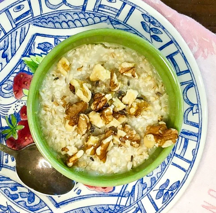 Steel Cut Oatmeal with Lavender