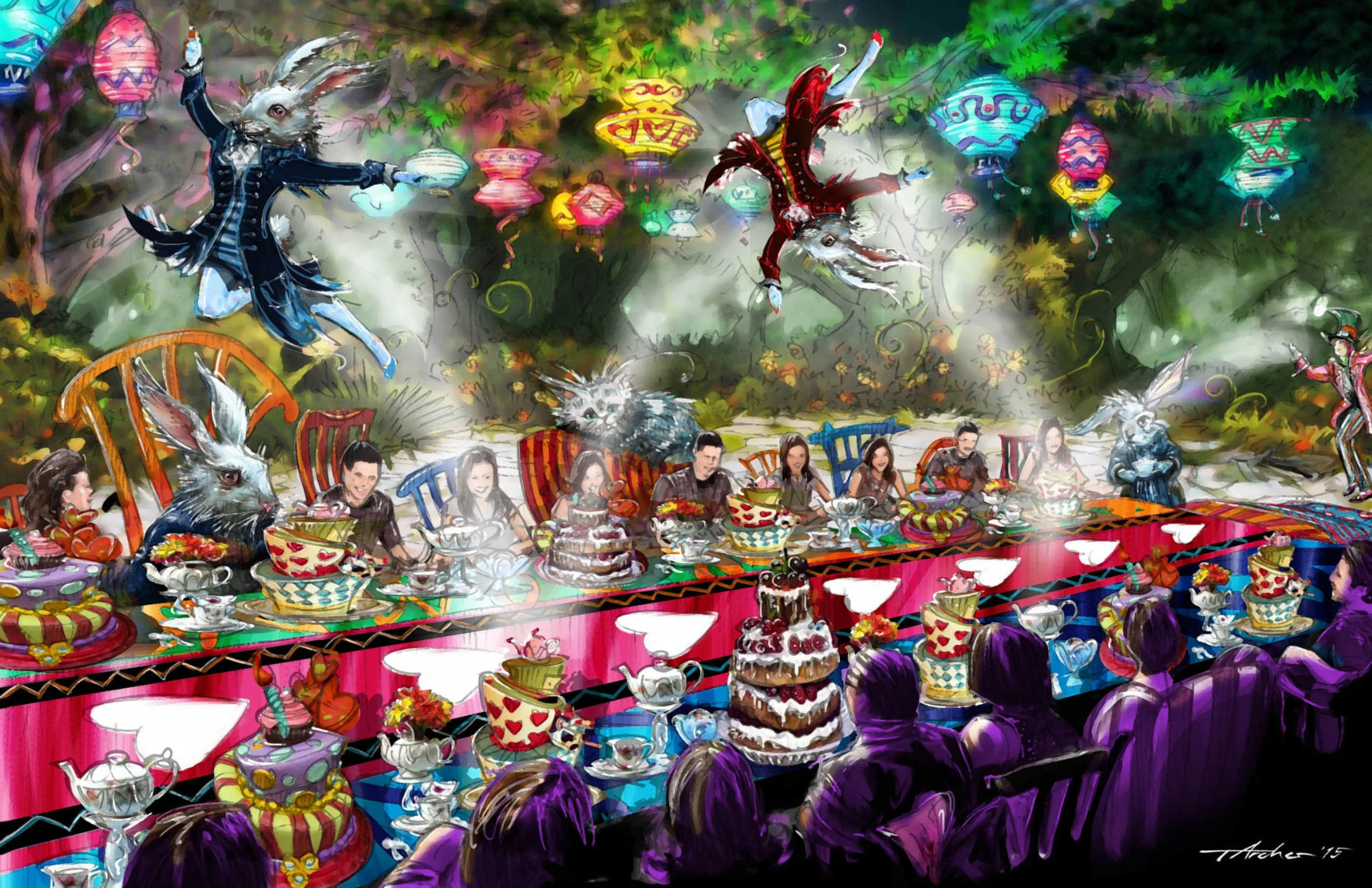 Alice in Wonderland Live show Tea Party