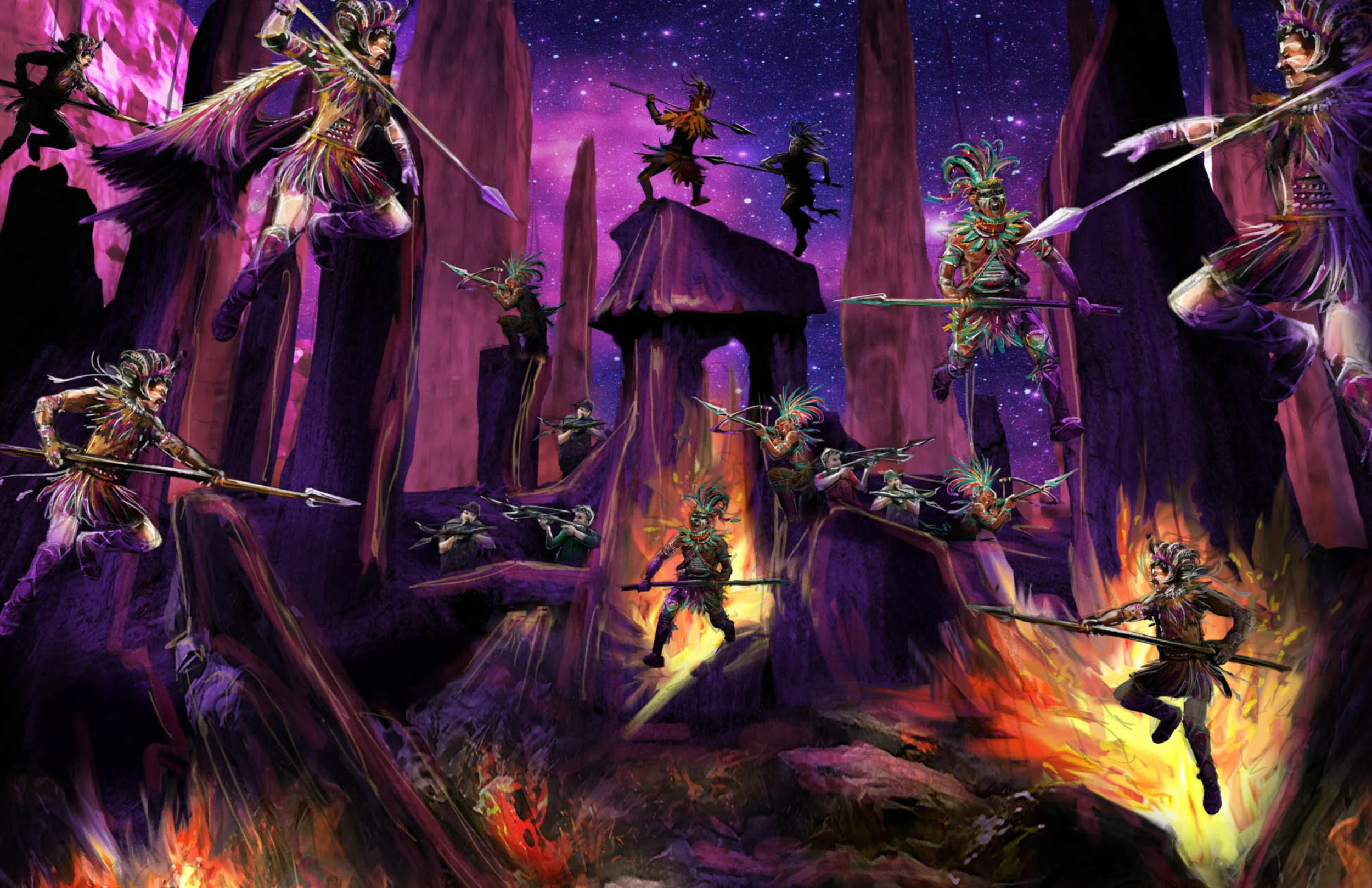 Night time Stunt show