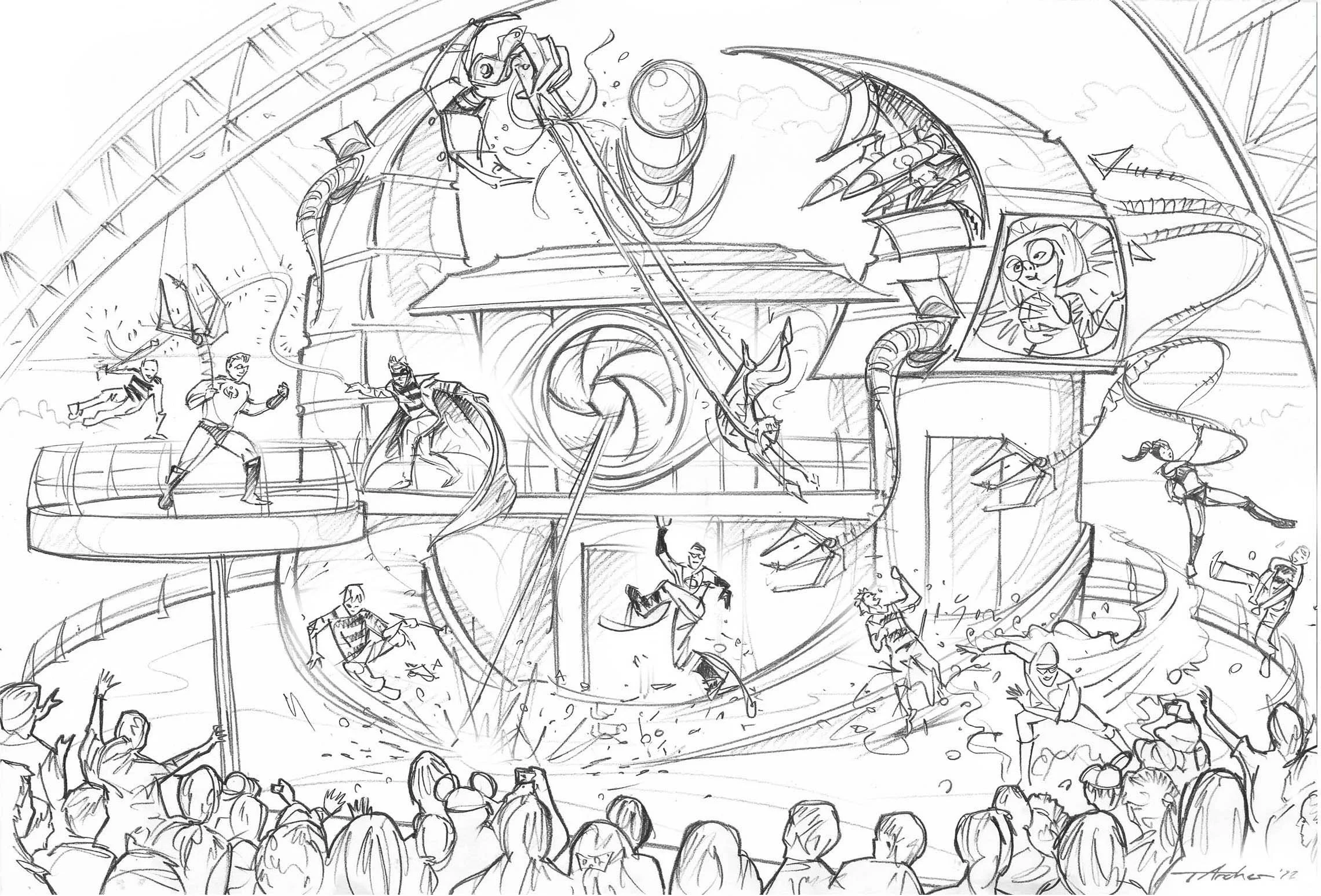 Disney Incredibles stunt show