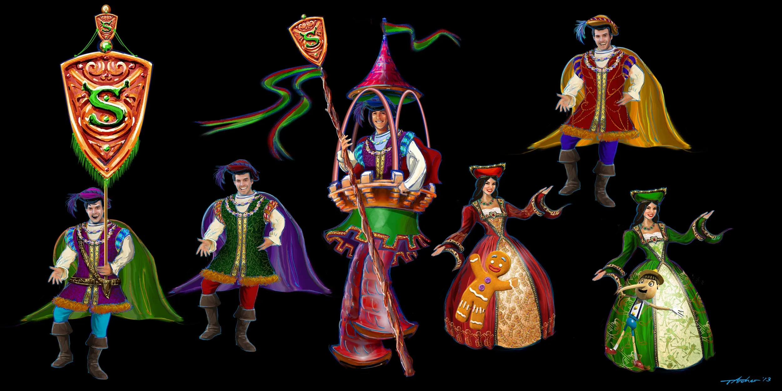Shrek Live Action Show costumes