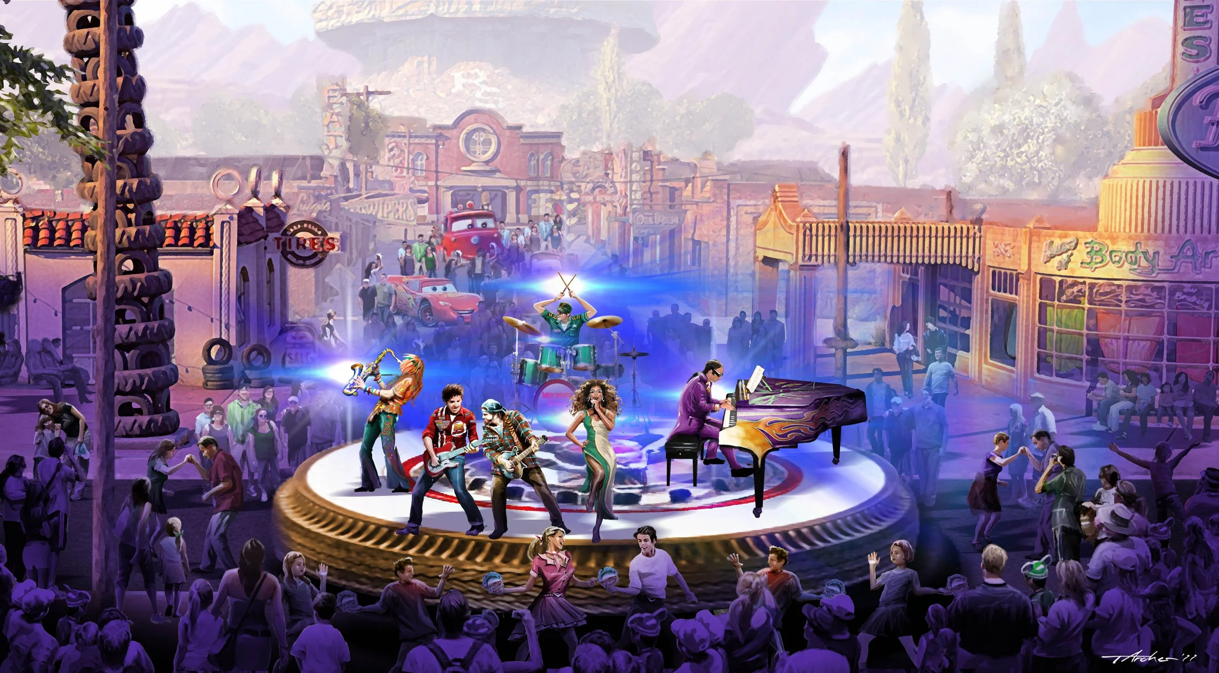 Disney Cars Land    Rock Band