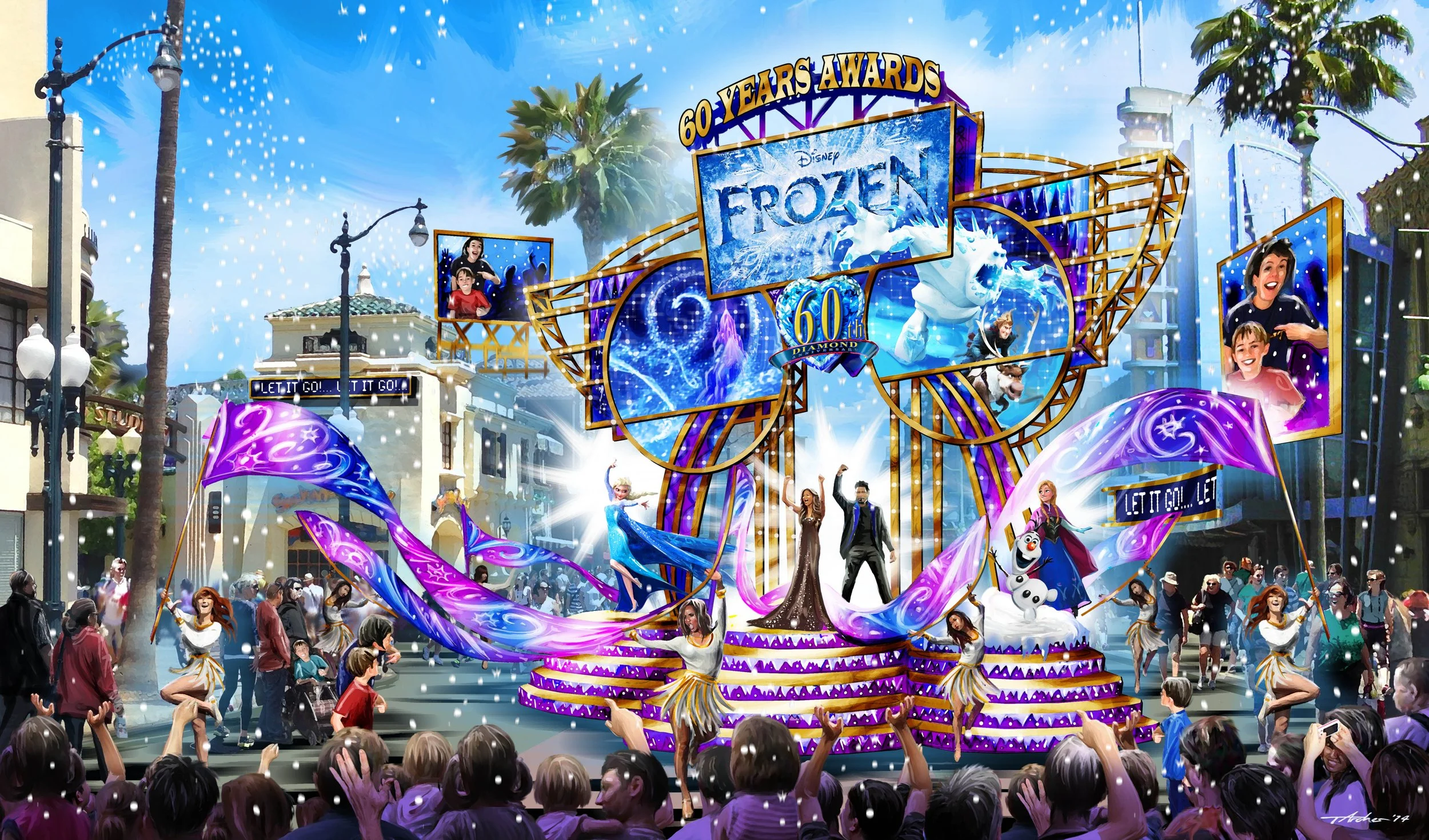 Disney 60 Years Awards Parade