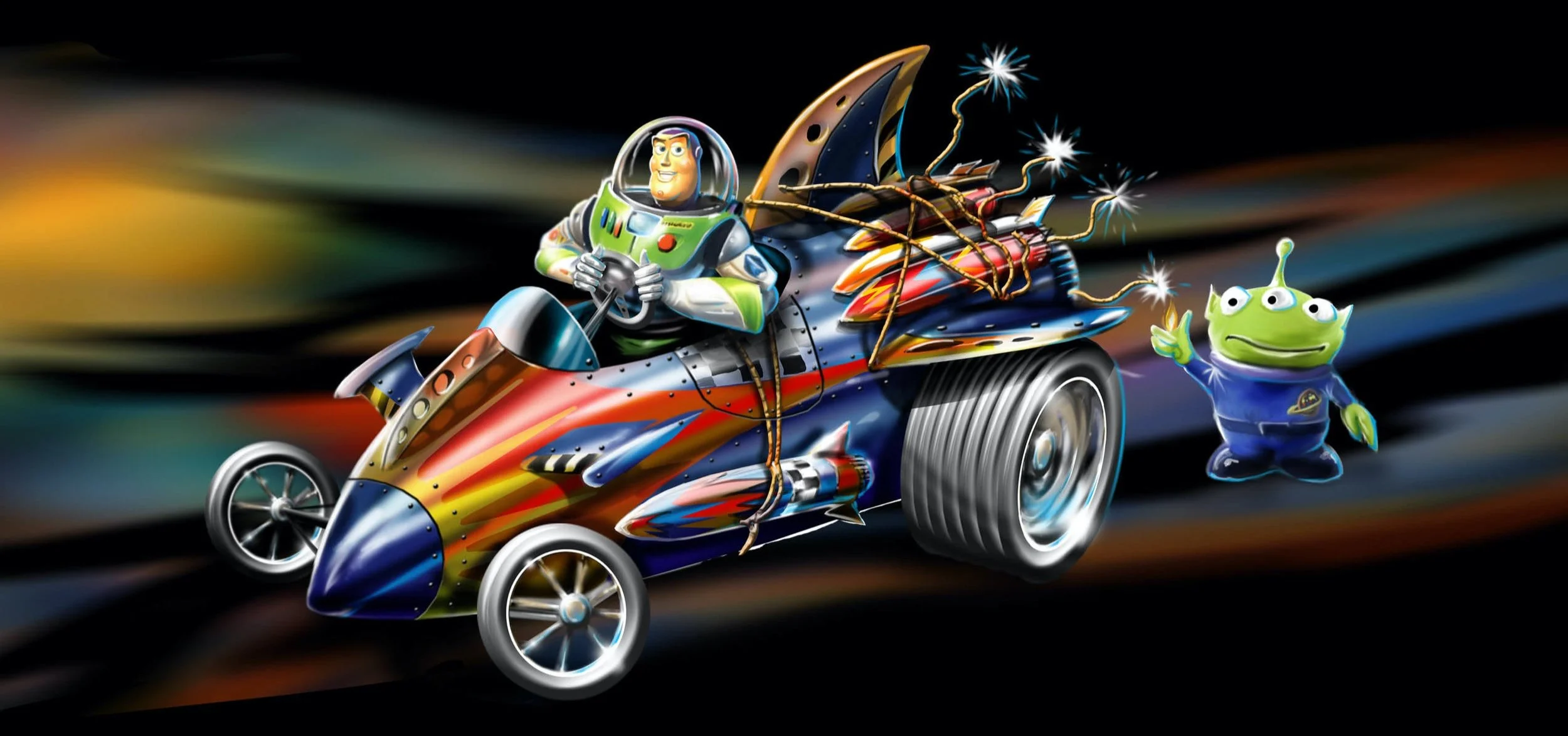 Disney parade Toy Story buzz mobile