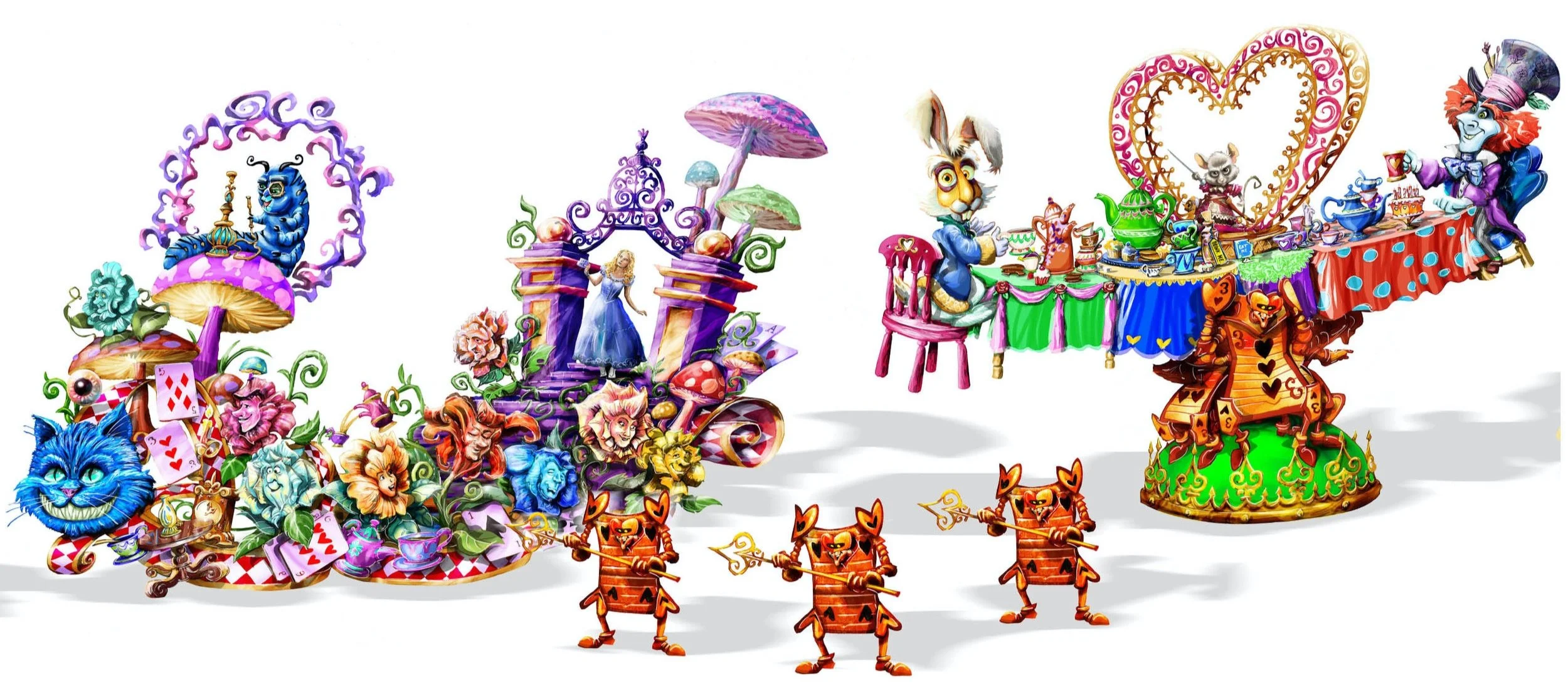 Disney parade Alice in Wonderland