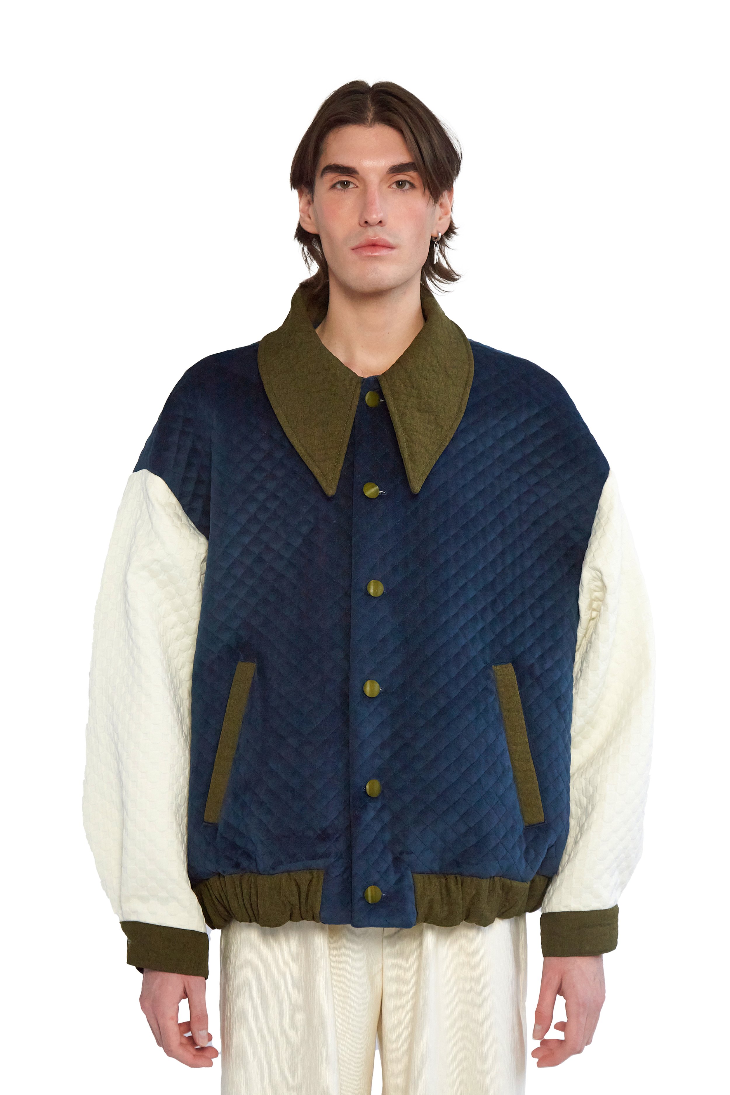 Varsity Jacket Quilted Navy