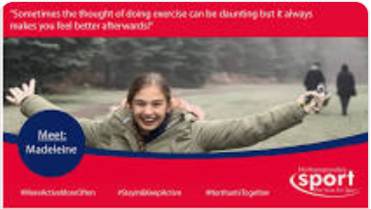 Madeleine is a Northampton Sport Health Champion 