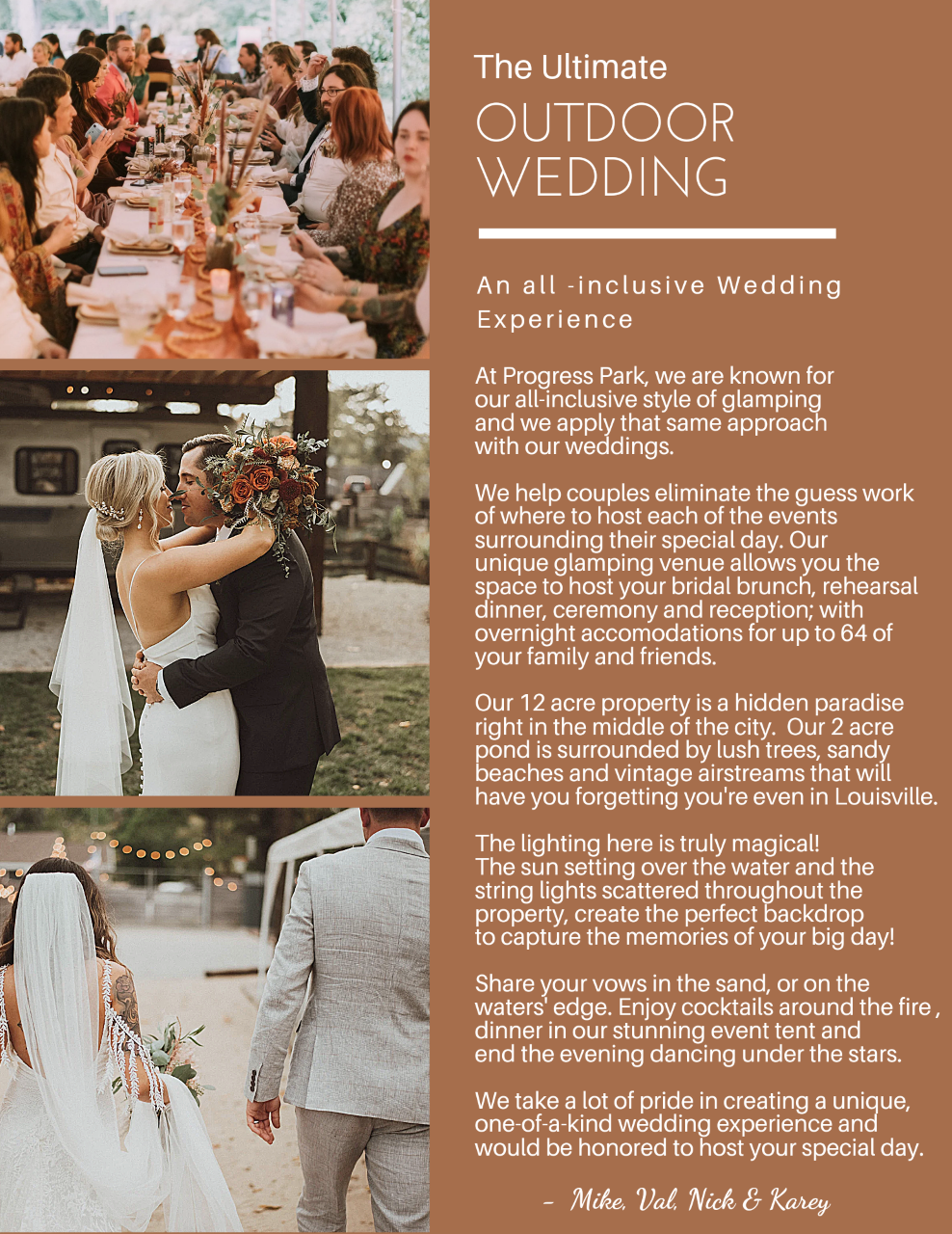New Wedding Packages Available
