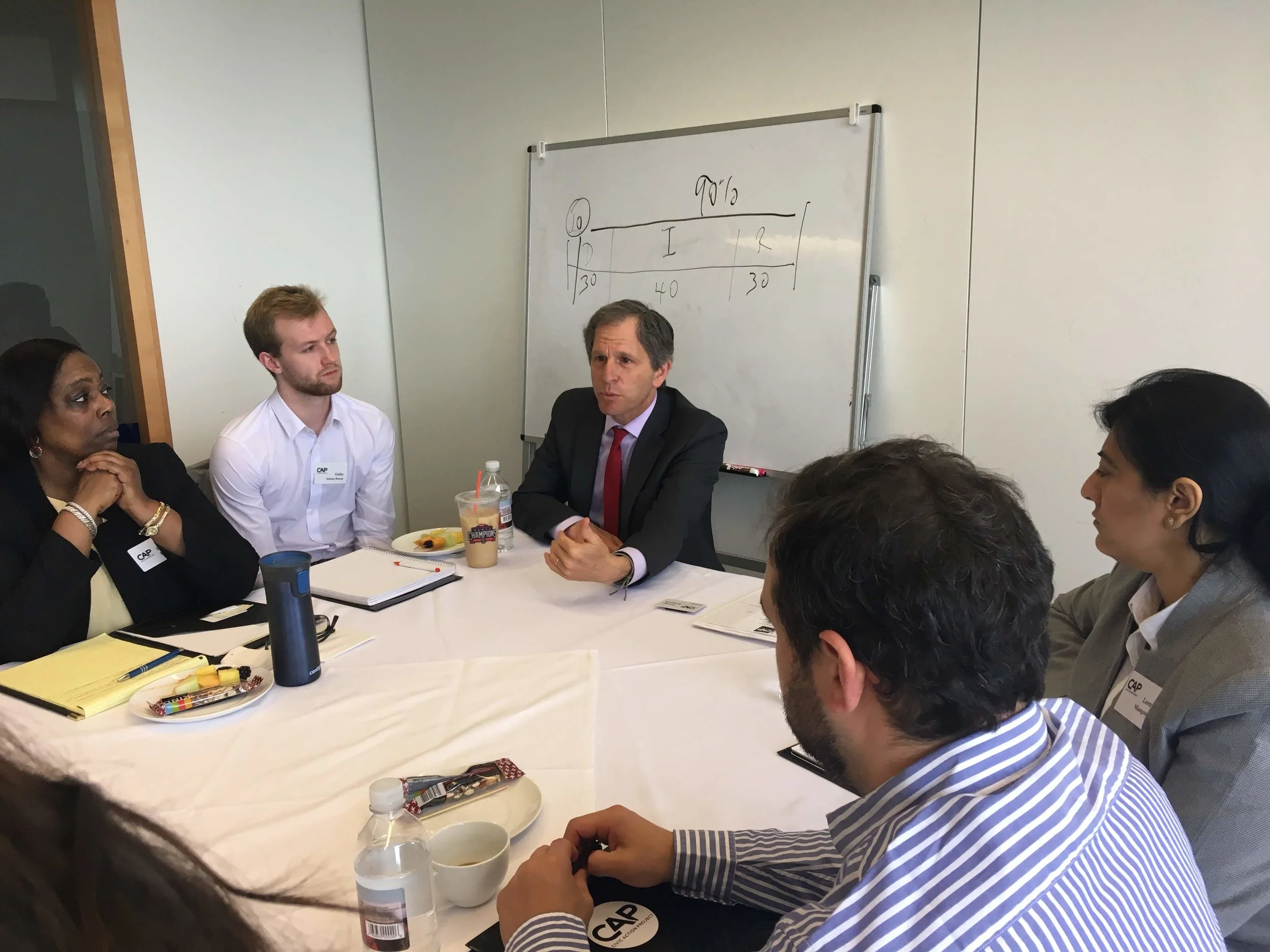 UMass Boston McCormick School of Public Policy Dean David Cash, shares insights with CAP Fellows on Kick Off Day, June 5th 2019.