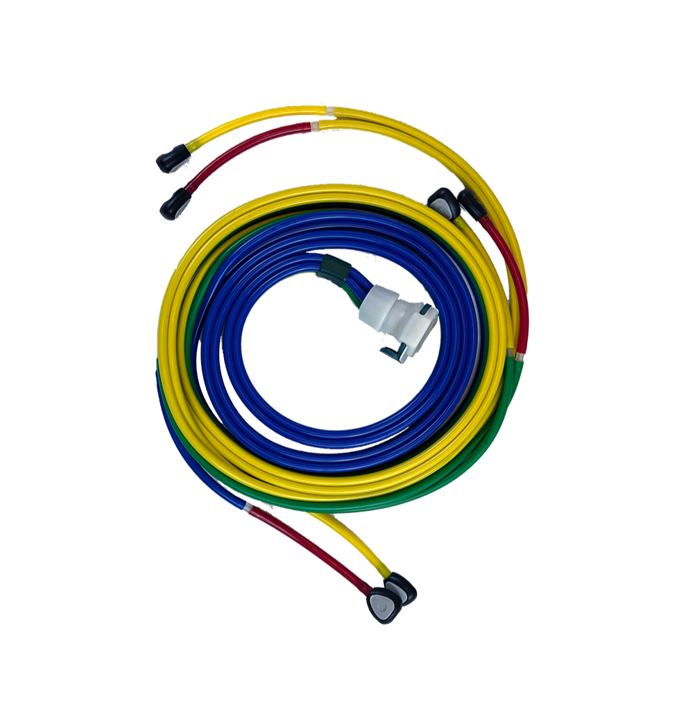 Air Hose HLC (complete hose High/Low Thigh, Calf), 8' (For VL4000-VL4050 - connects to back of system)