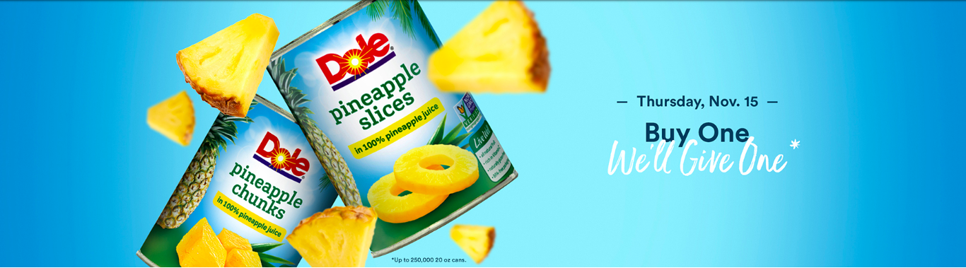 Dole Packaged Foods, LLC Teams Up with Musician Phillip Phillips and the Kroger Family of Stores for the Campaign “Let Sunshine In, Drive Hunger Out” by Providing Canned Fruit to Community Food Banks