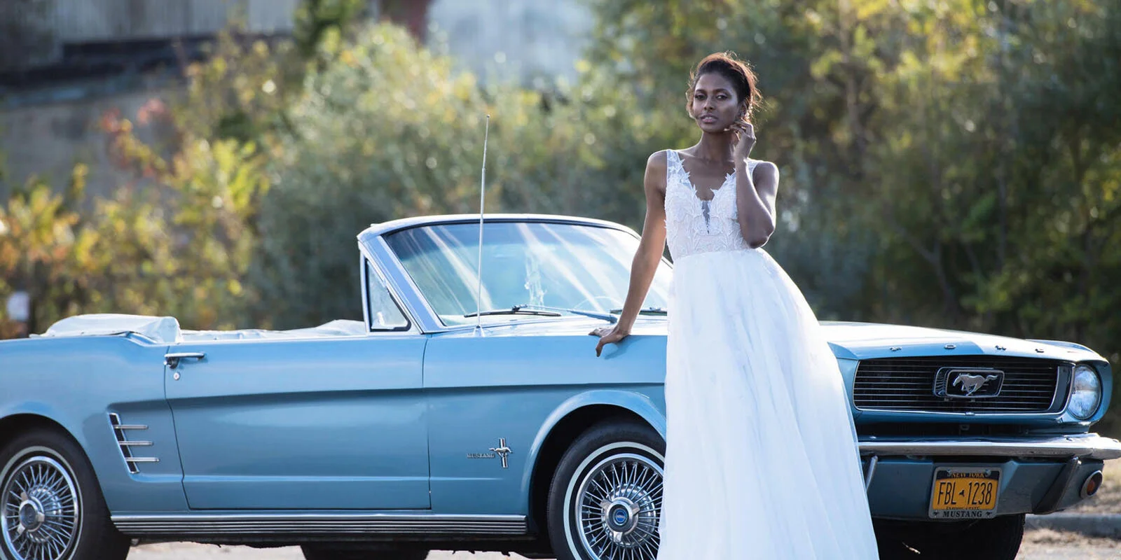 @bridal @traditionalbridalgown @model @fordmustang
