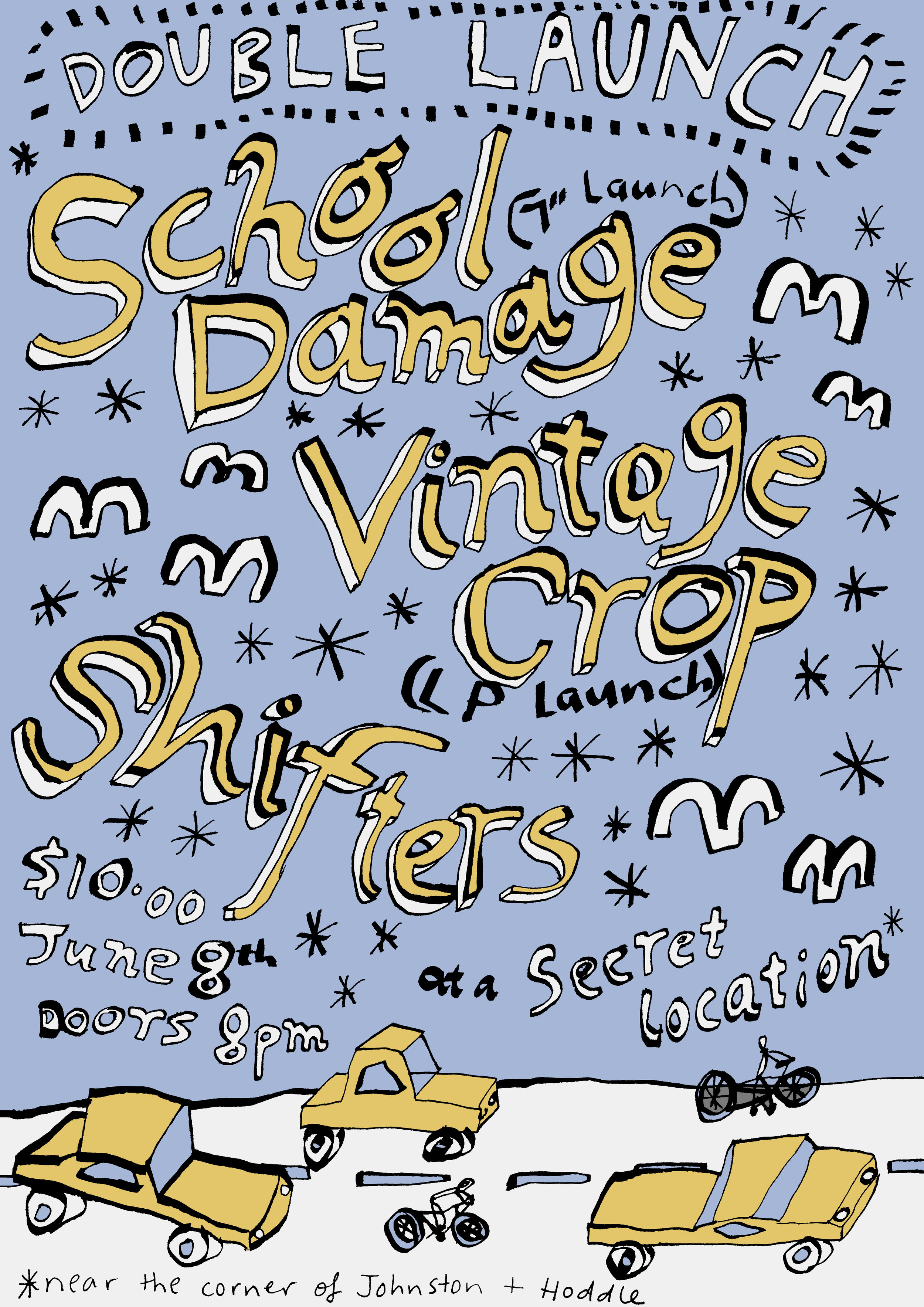 Vintage Crop / School Damage poster, 2018
