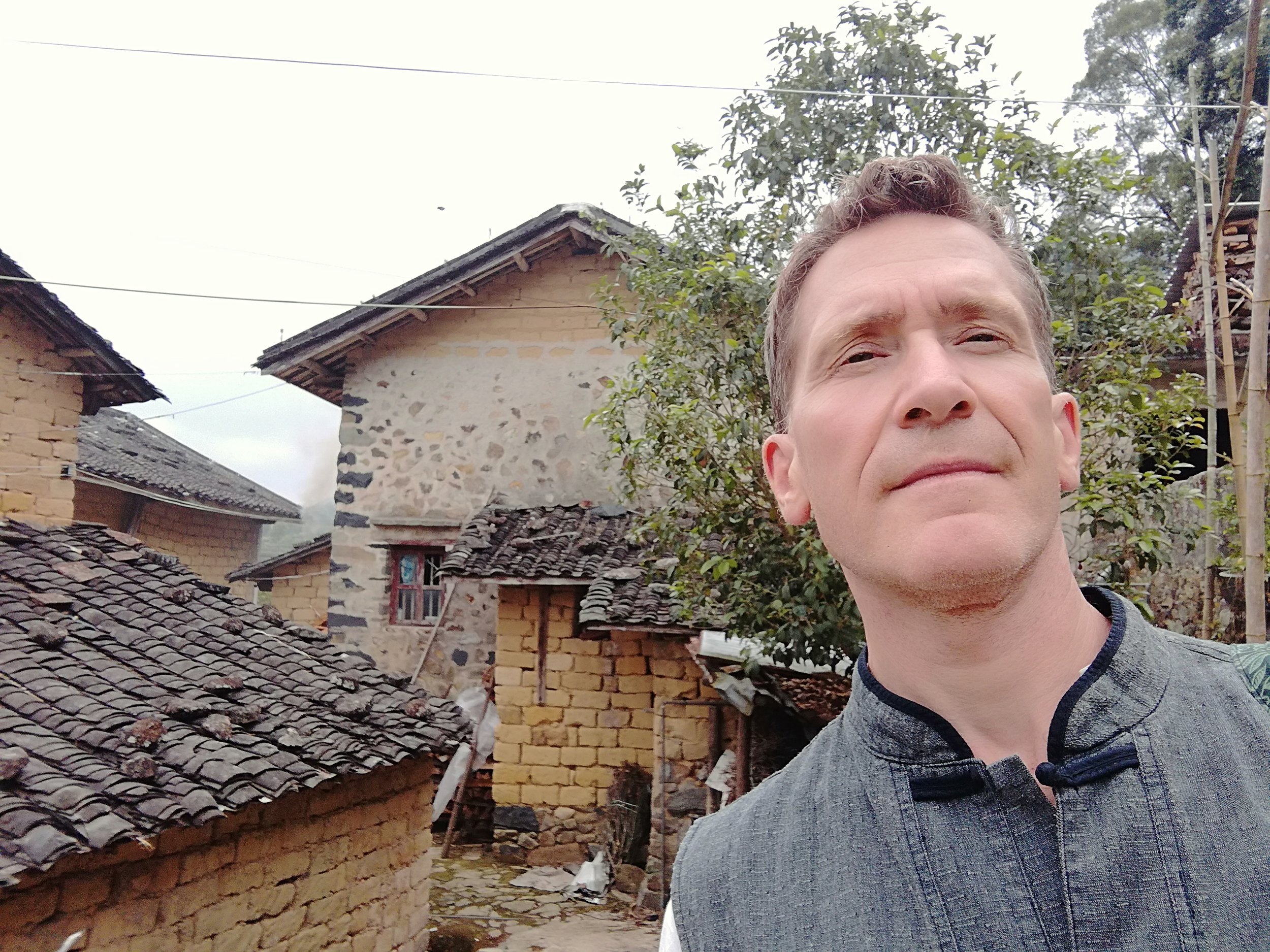In a traditional tea farming village, Qimen, China