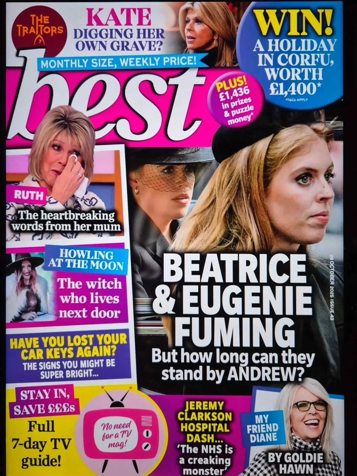✨ The Witch Who Lives Next Door ✨
I made the FRONT COVER of @bestmagofficial today - and honestly, I’m still letting it land!
To see 'witch' on the front of a mainstream magazine - and for it to be spoken about as something sacred, healing, a