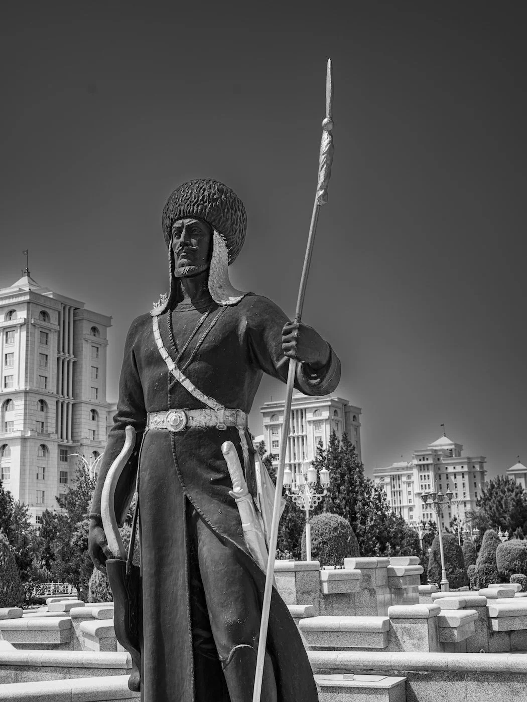 "Guardian" statue at the memorial to the first President, Ashgabat, Turkmenistan
