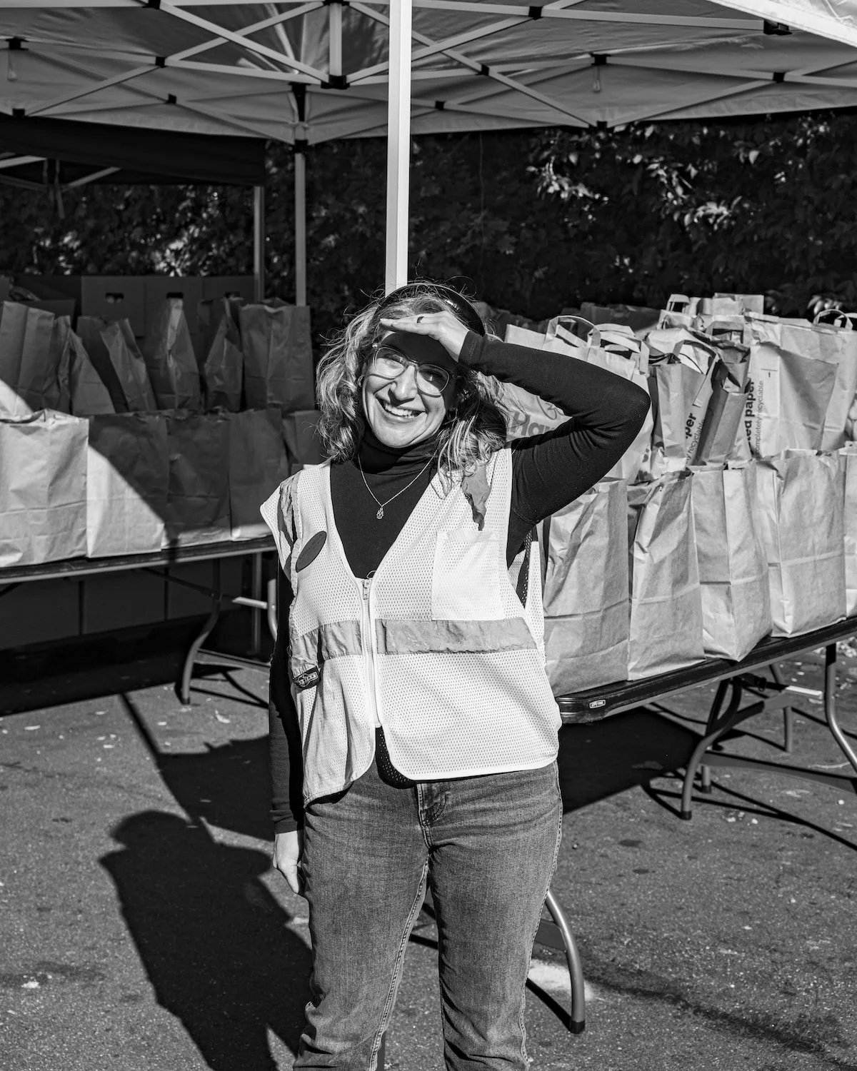 A state senator volunteers, Sophia Chitlik