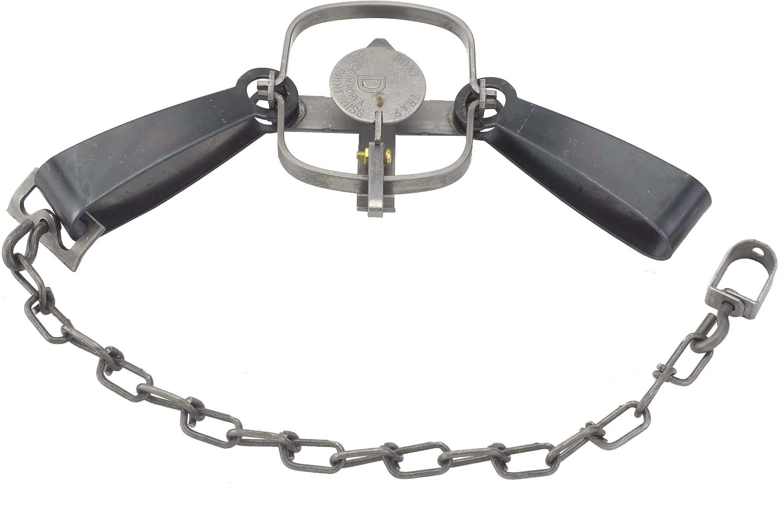 Duke #1 Long Spring Foothold Traps – 12 Pack For Mink, Muskrat, Gopher (Model 0310)