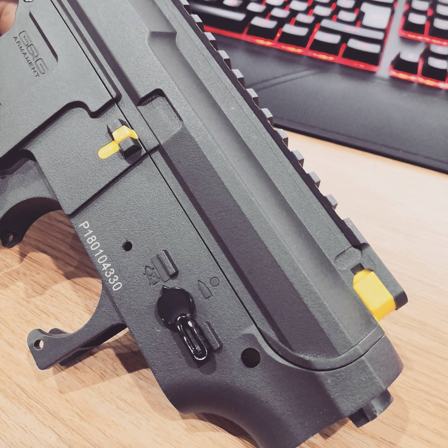 Our G&amp;G ARP-9 compatible blanking kit is now finally up for grabs. Designed to clean up builds where you have removed your charging handles and bolt release buttons. They may be compatible with other AEGs, but that has not been tested yet. 

Both