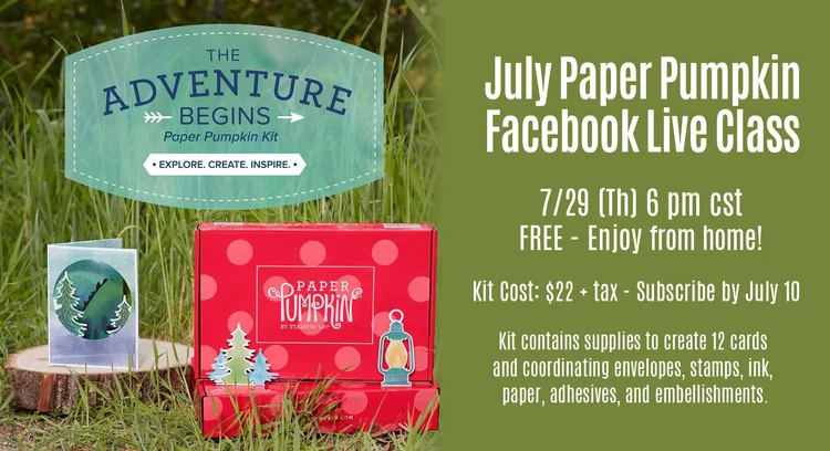 July Paper Pumpkin - Facebook Live - FREE — Cards by Christine