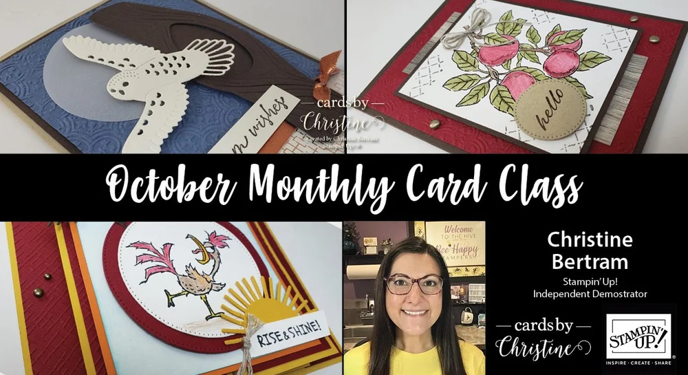 October Monthly Card Making Class with Christine - Online — Cards by ...
