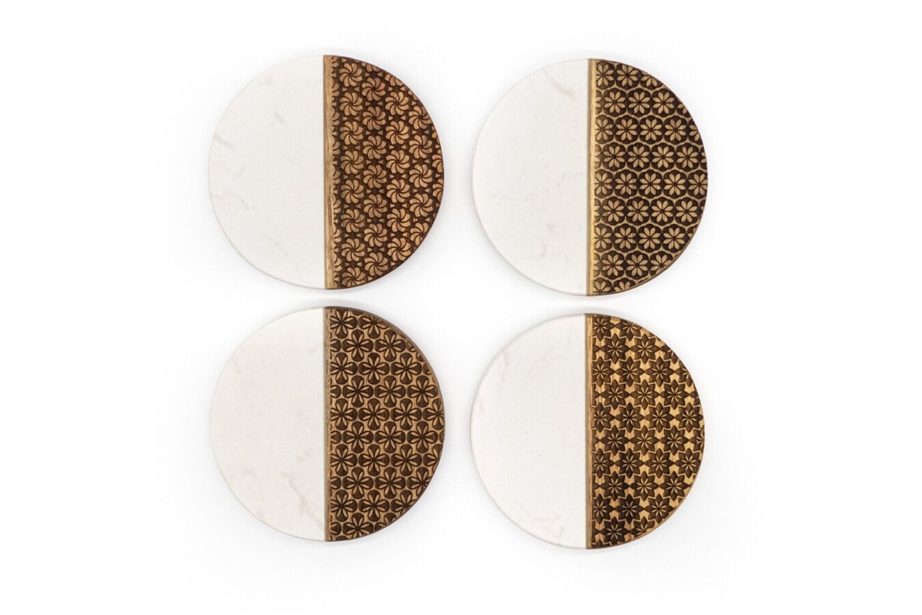 Mix Marble Coaster Set