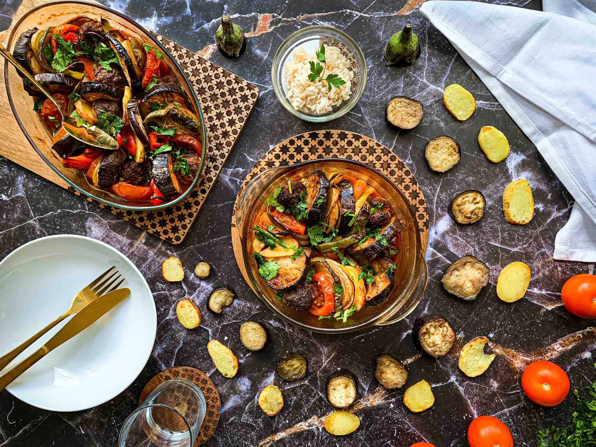 Persian Beef & Aubergine Casserole (Tepsi Baytinijan) Authentic