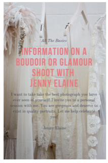 All The Basics - Information on a Boudoir or Glamour Shoot with Jenny Elaine Photography