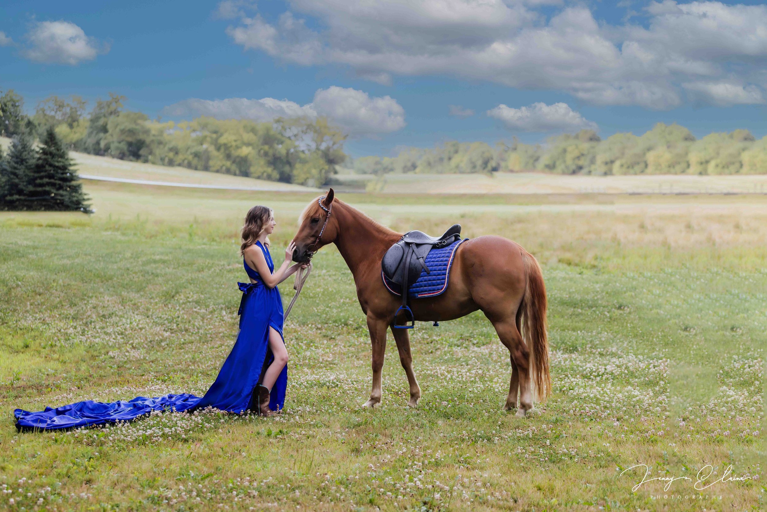 Janesville Wisconsin Senior Pictures with Horse 
