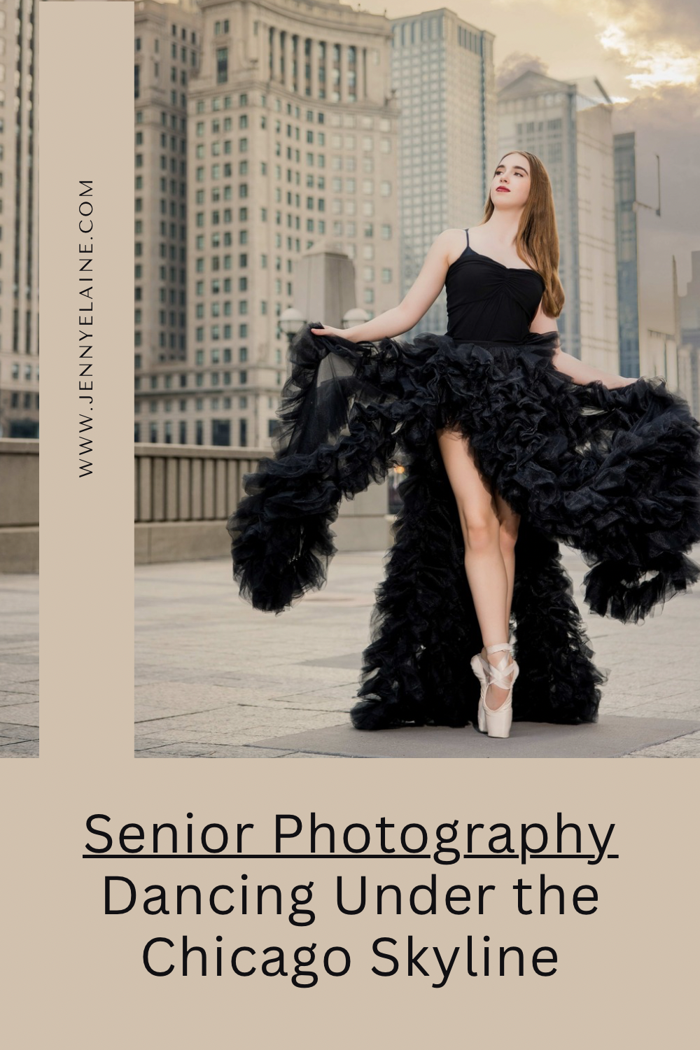 Senior Photography - Dancing in the Chicago Skyline  