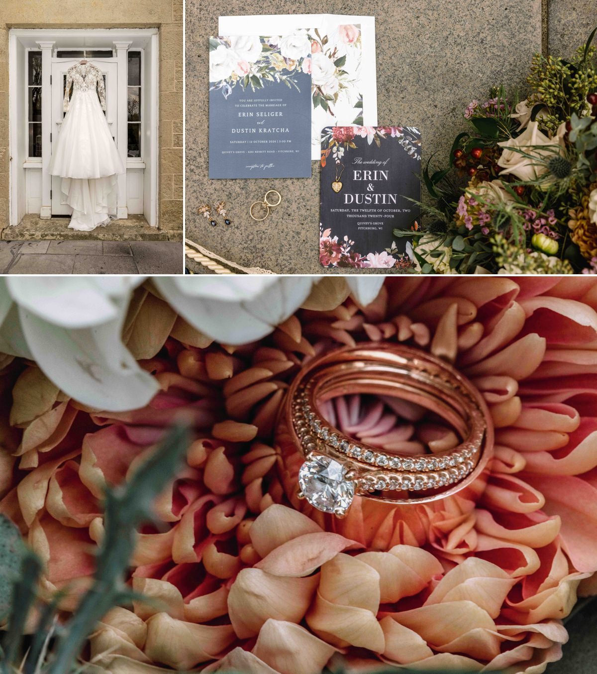Wedding Photography at Quiveys Grove Fitchburg Wisconsin