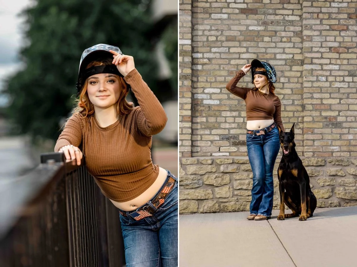 Senior Portrait Session with Pets – Janesville, WI