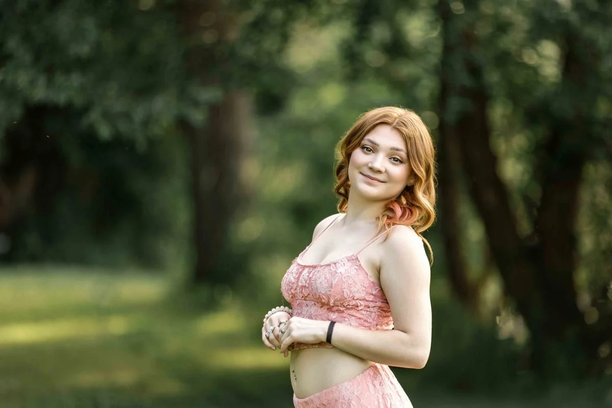 Ice Age Trail Senior Portrait Session in Janesville