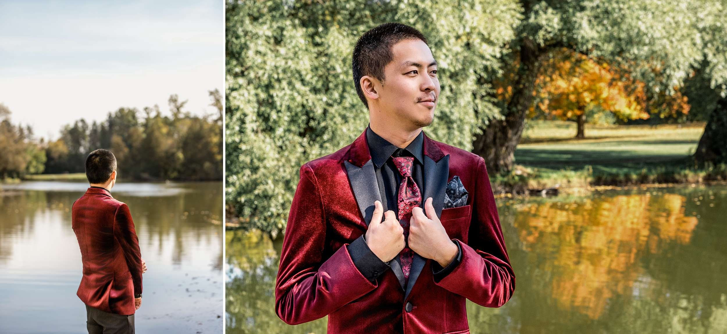 First Look Wedding Day Brown Deer Wisconsin 