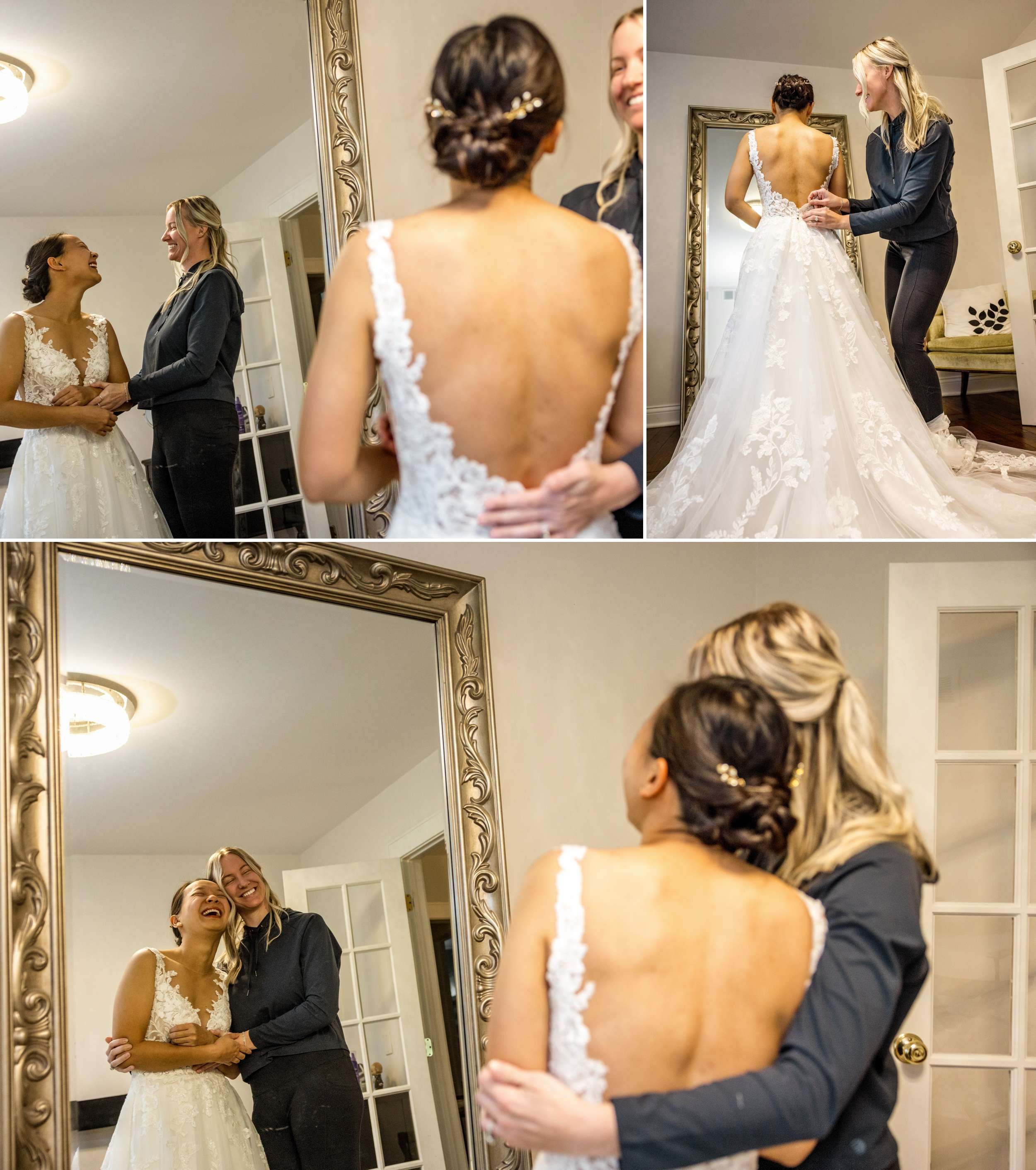 Getting Ready Bridal Party Photos Hidden Creek Estate