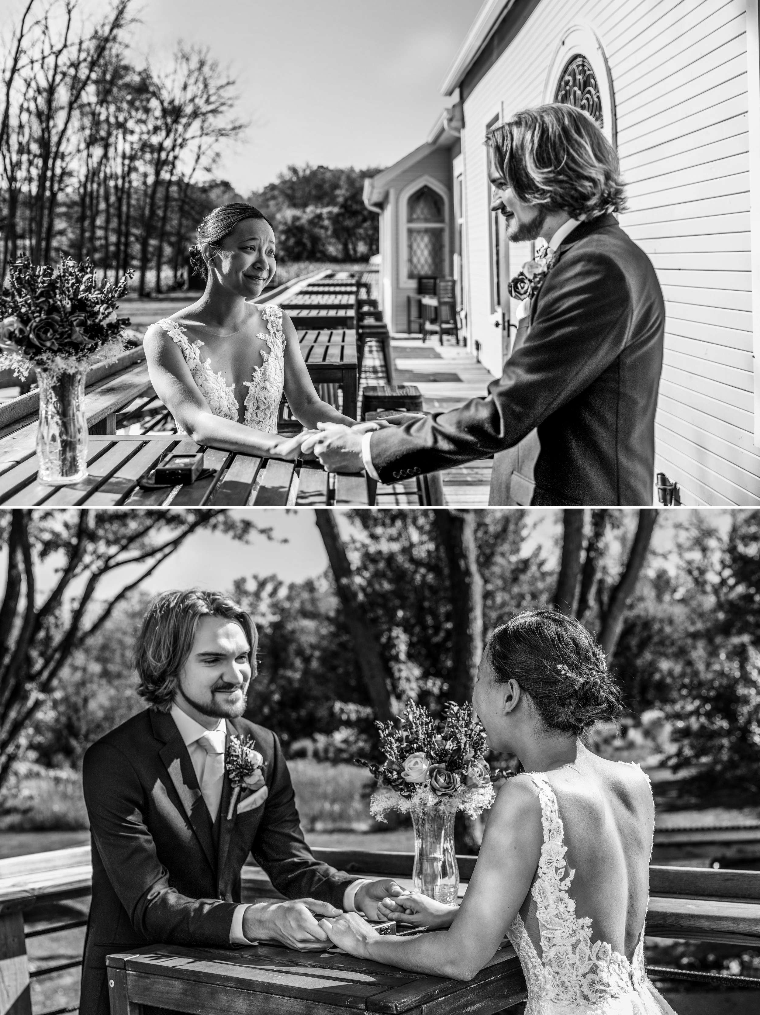  First Look Emotional Reaction Wedding