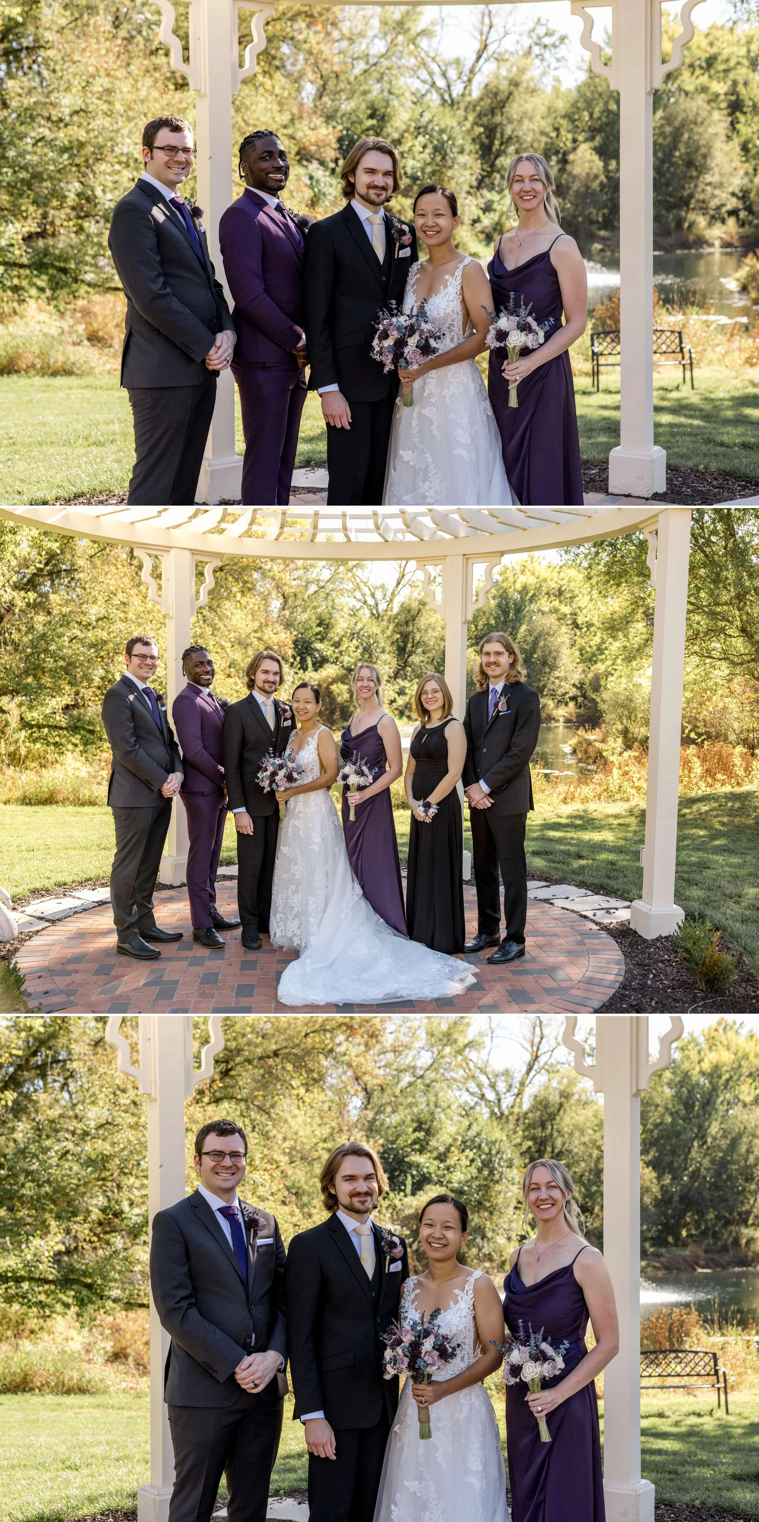 Family formal portraits Family portraits at Hidden Creek Estate wedding