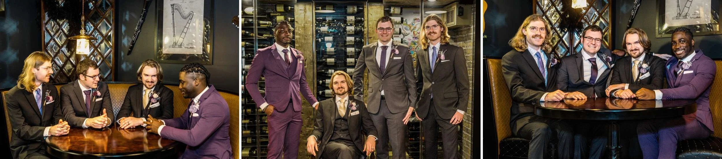 Groom Getting Ready Wedding Party  Portrait Hidden Creek Estate