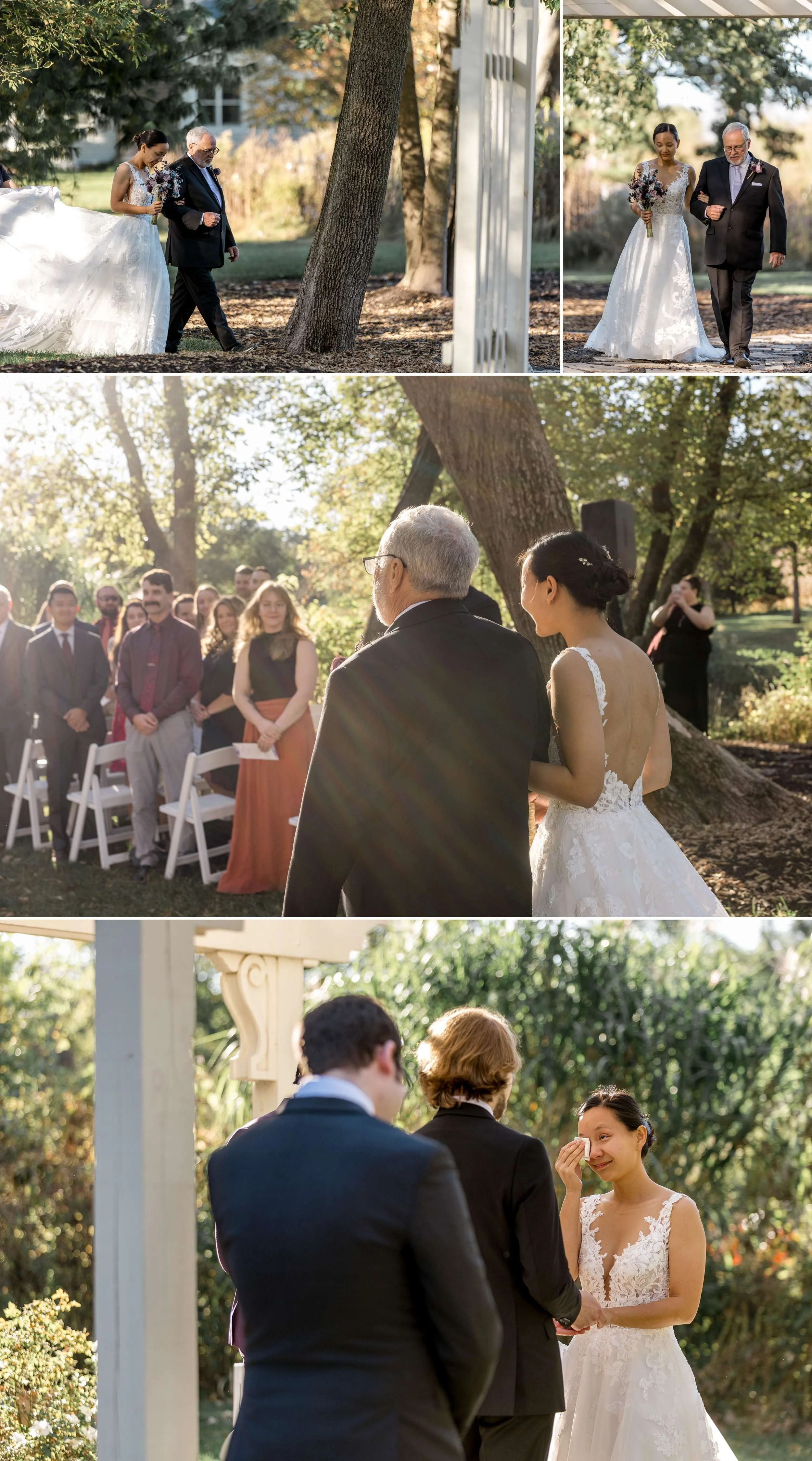 wedding day couple on their wedding day at Hidden Creek Estate Wedding Venue 