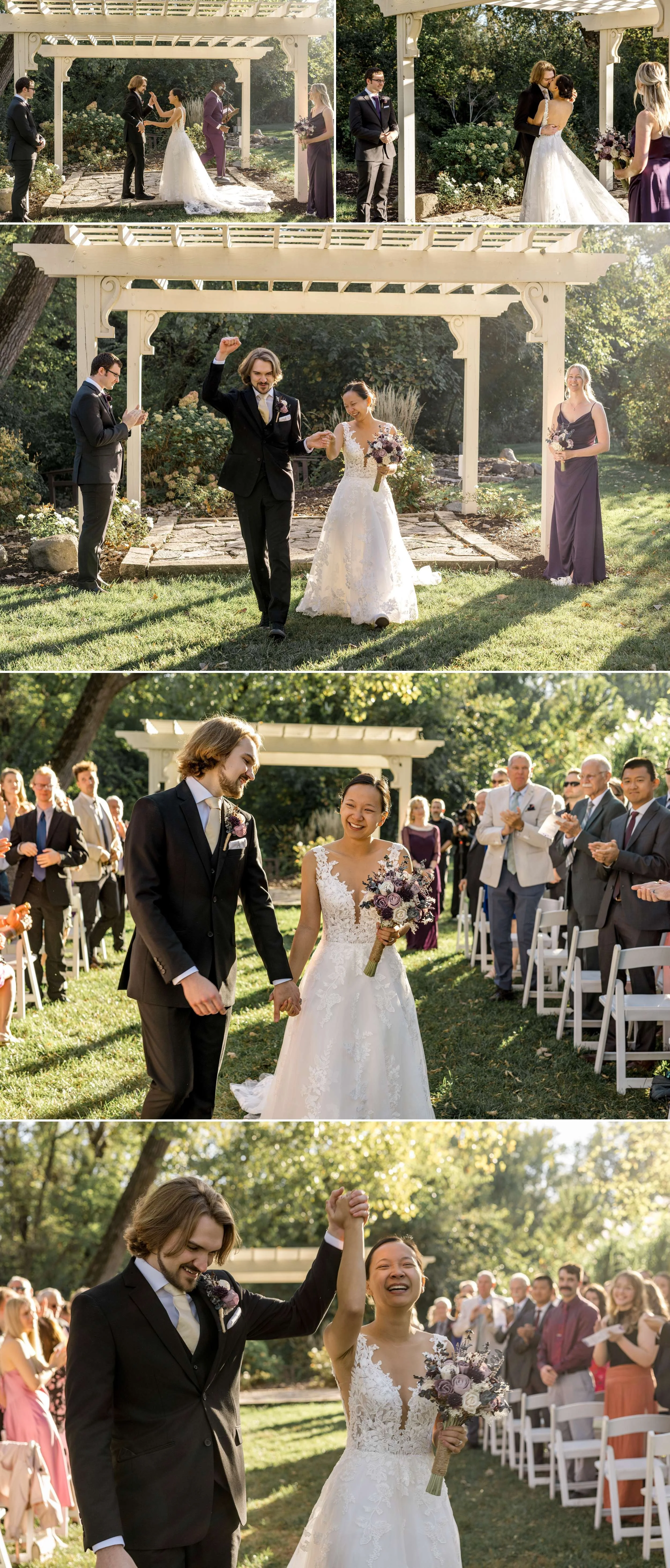 Bride and Groom Candid Fun Portraits at Hidden Creek Estate
