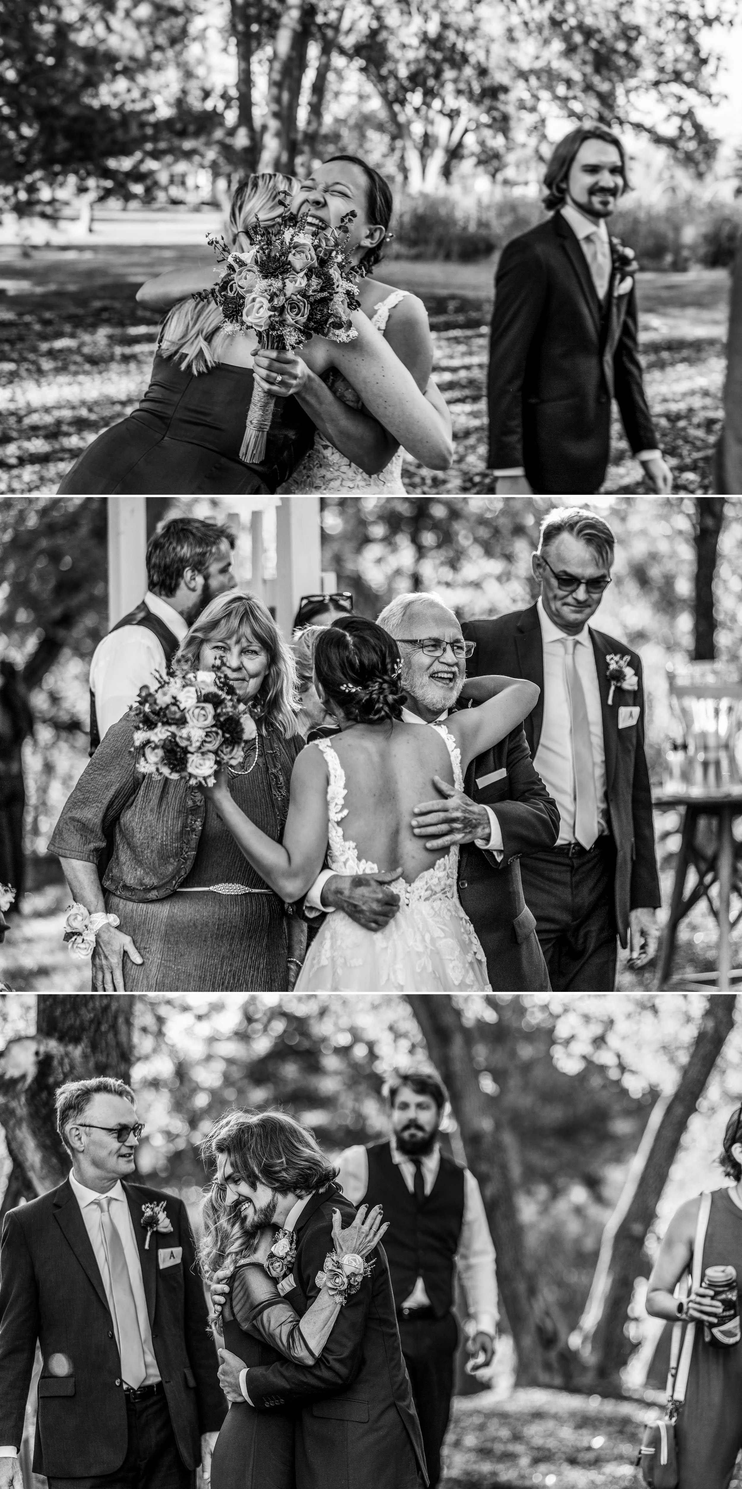 Bride and Groom Walking Hand in Hand Hidden Creek Estate