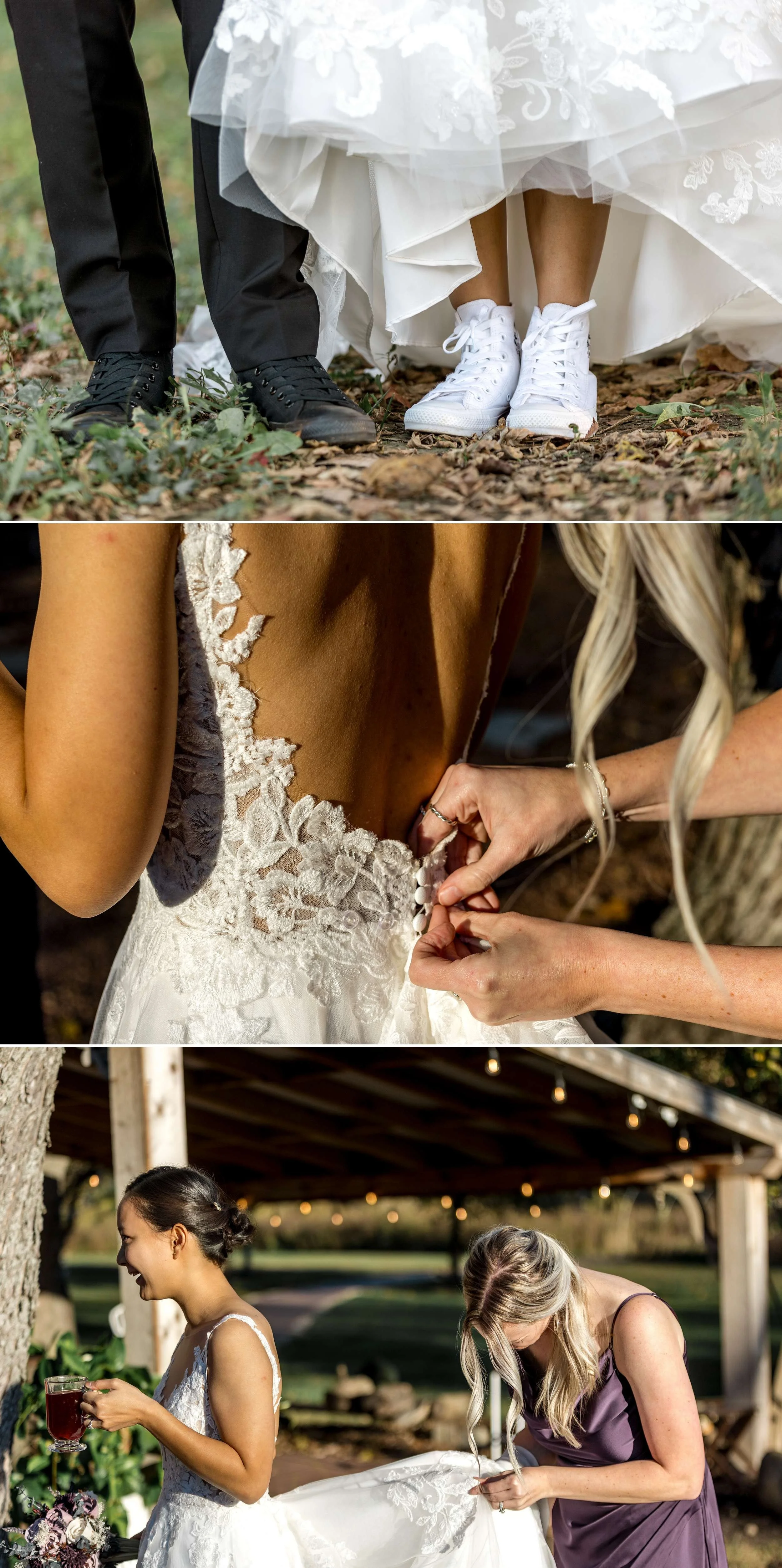 Joyful Couple Portrait Natural Light Wedding