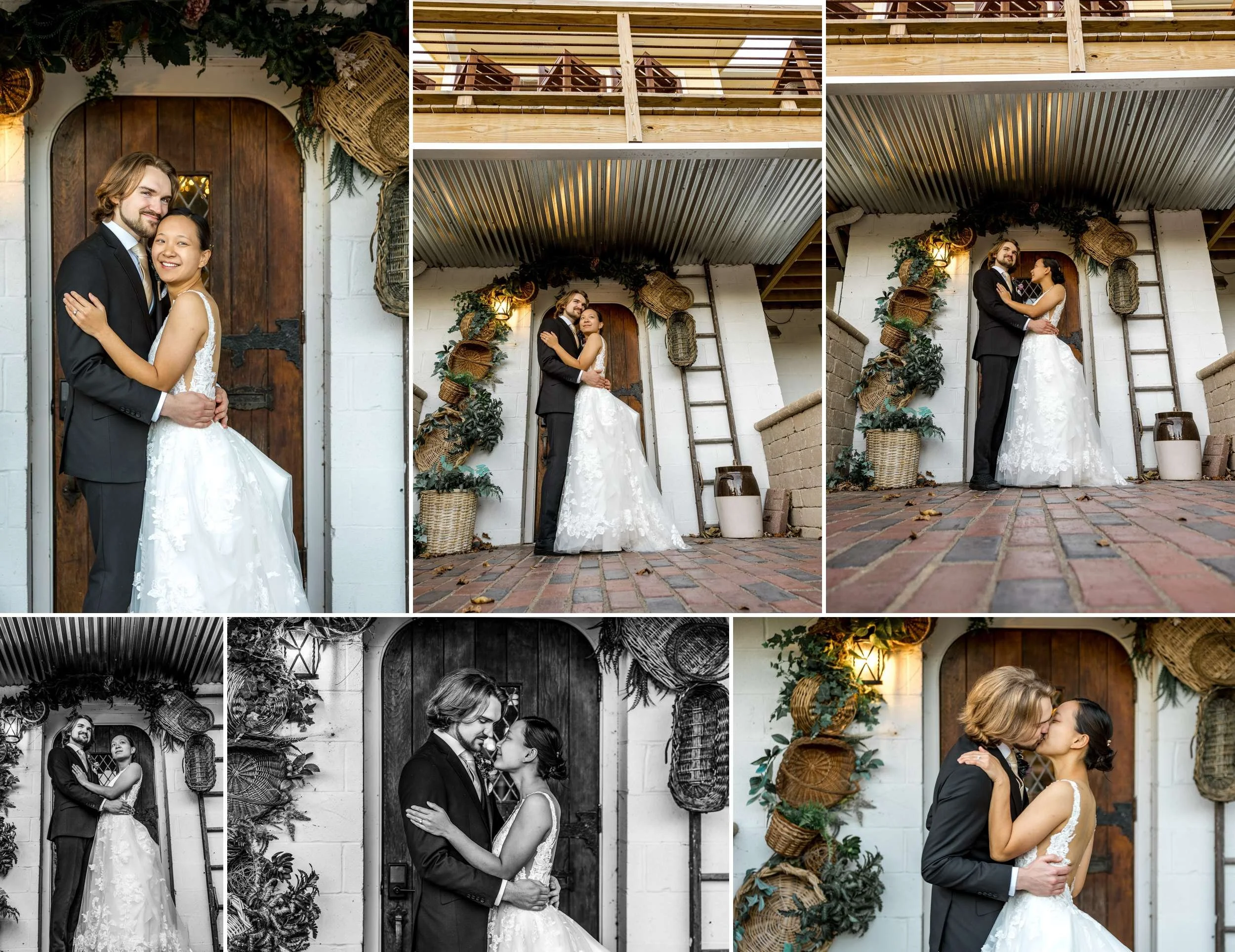 Romantic Embrace Wedding Portrait Hidden Creek Estate