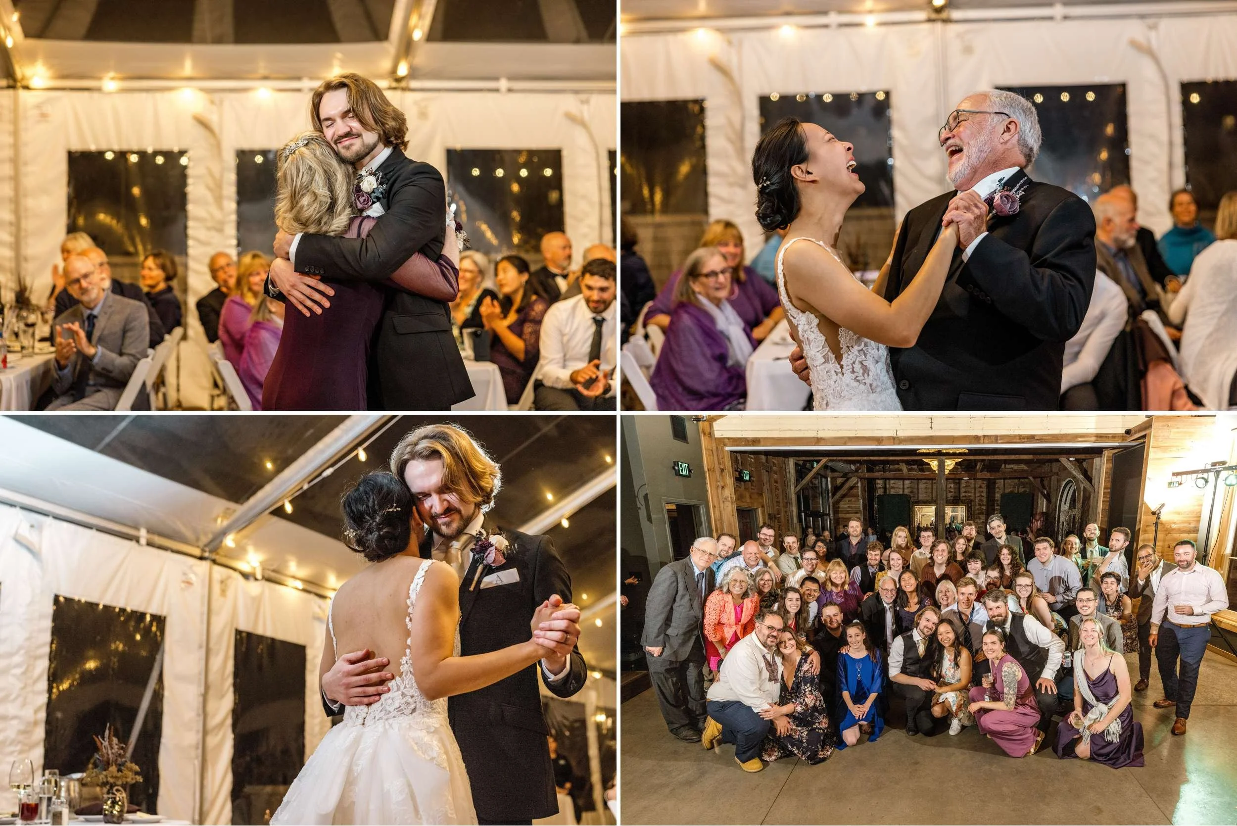 Wedding Guests Laughing Reception